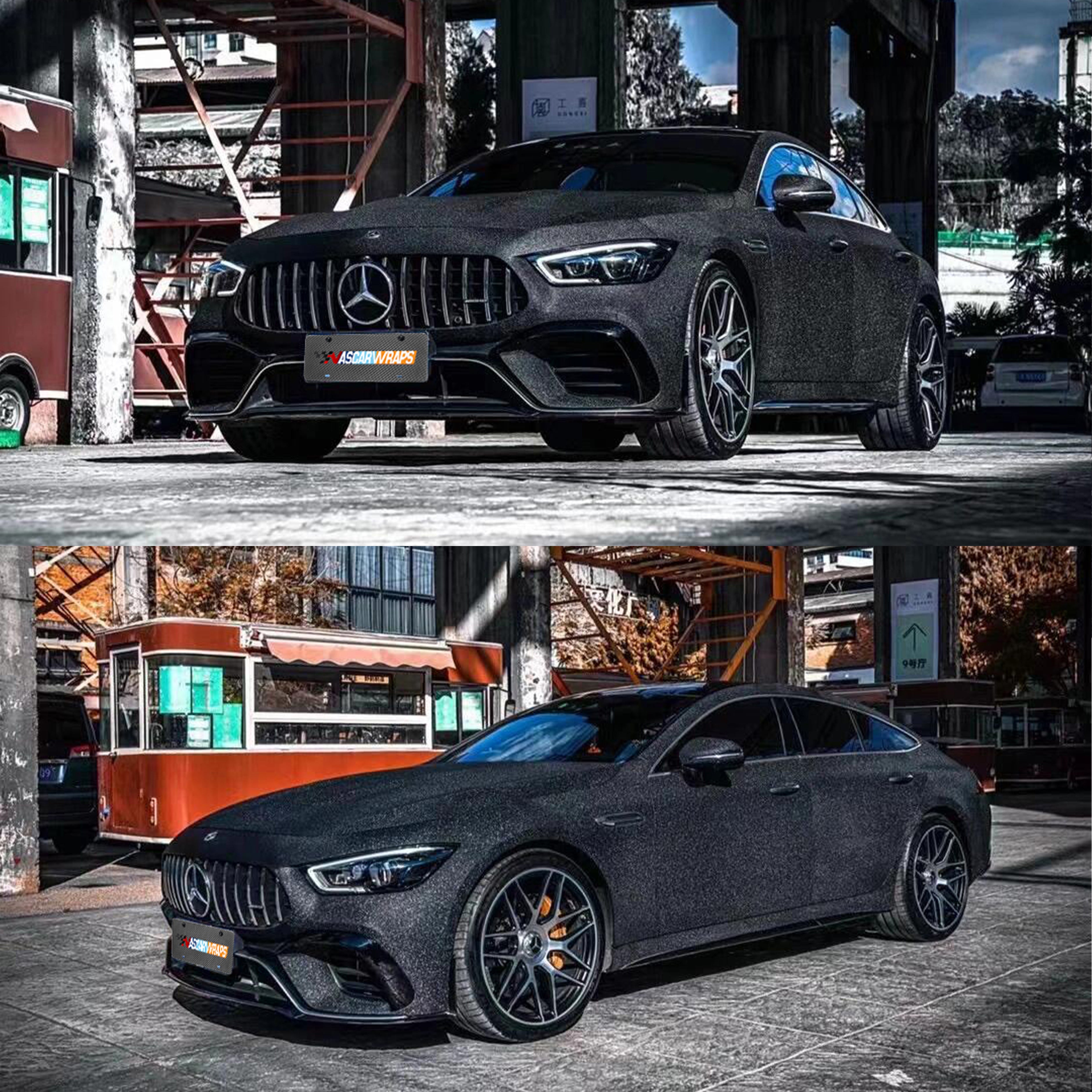 Matte Super Diamond Black Car Vinyl Wrap