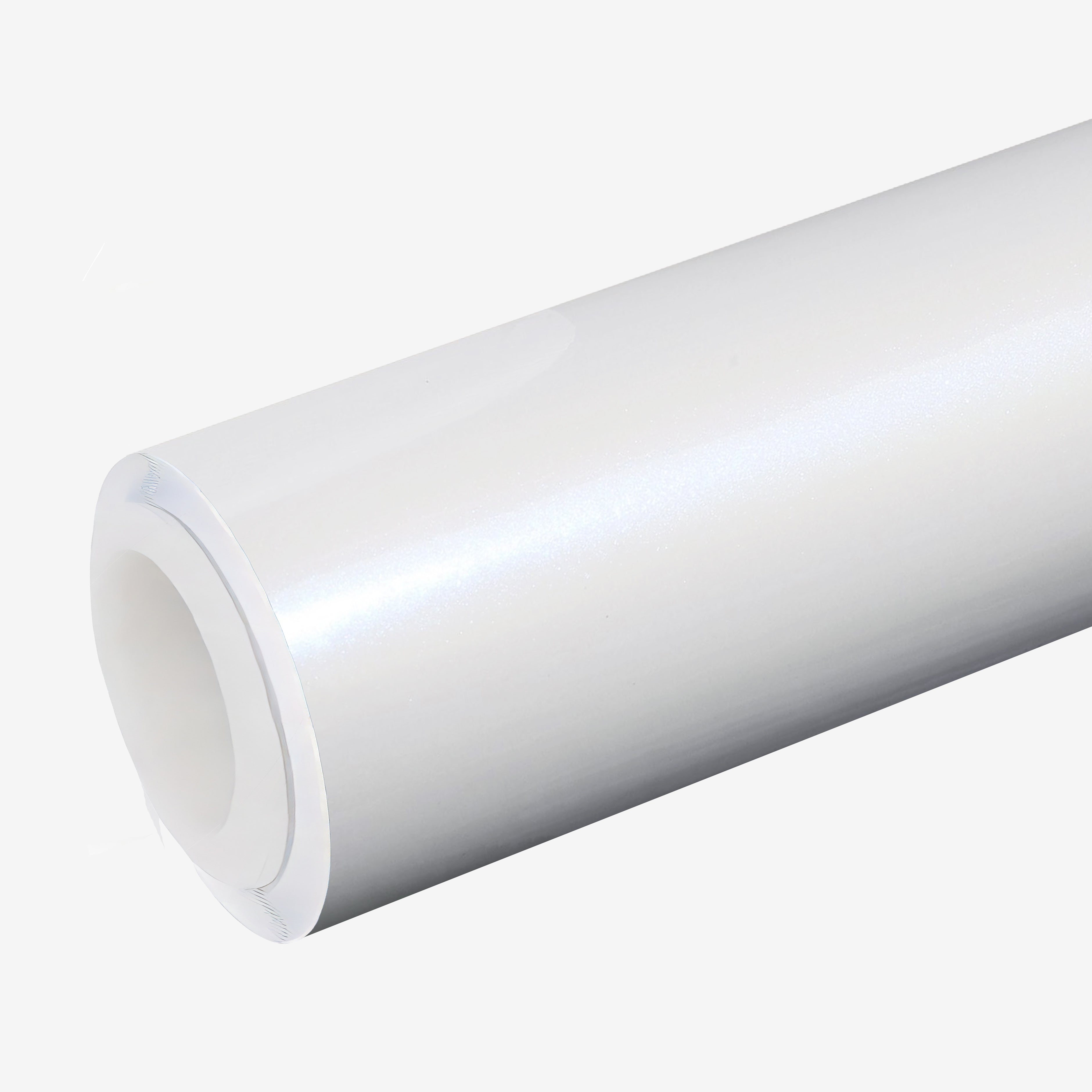 High Gloss White Metallic Vinyl Wrap