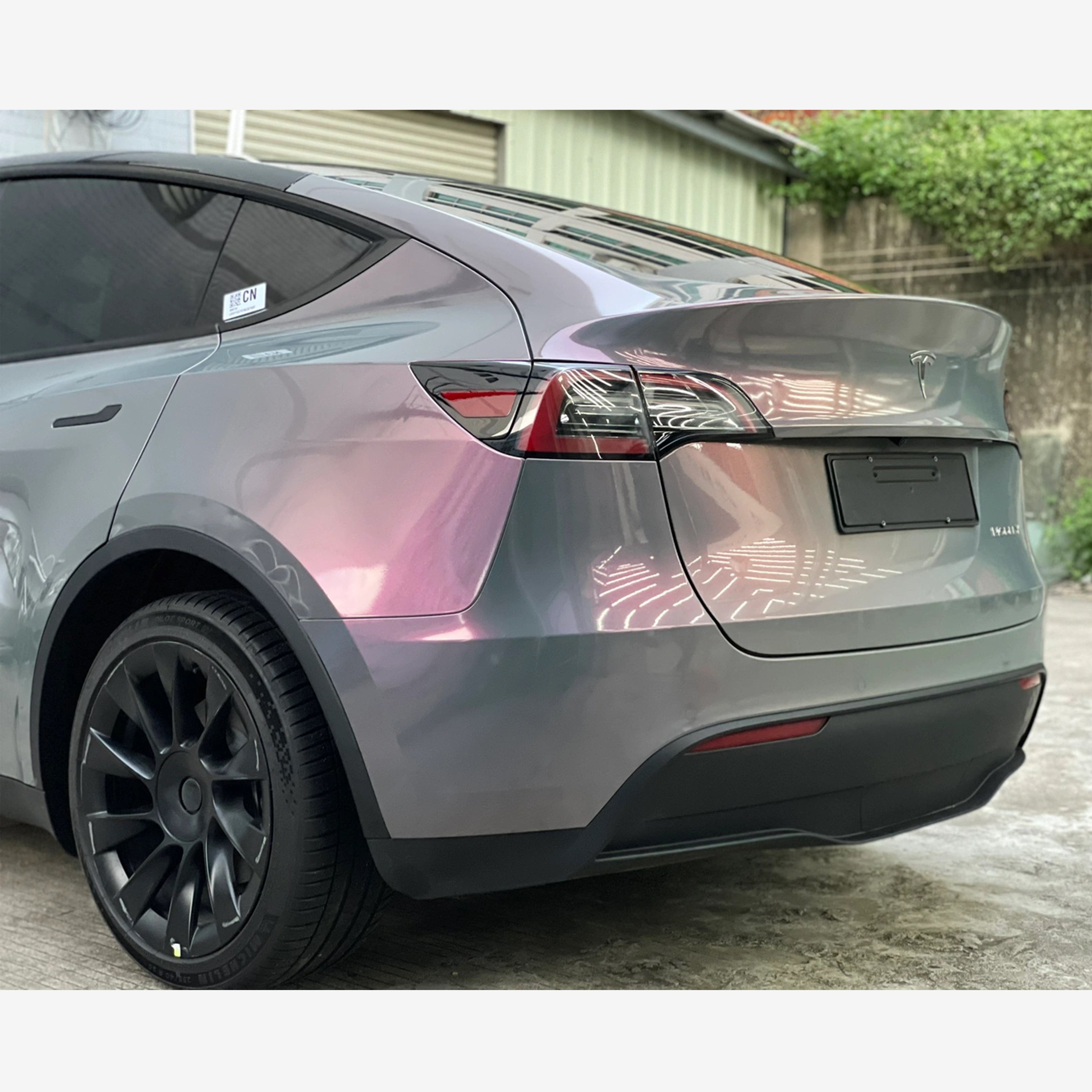 Tesla Model Y Candy Metallic Volcano Gray Wrap 202201
