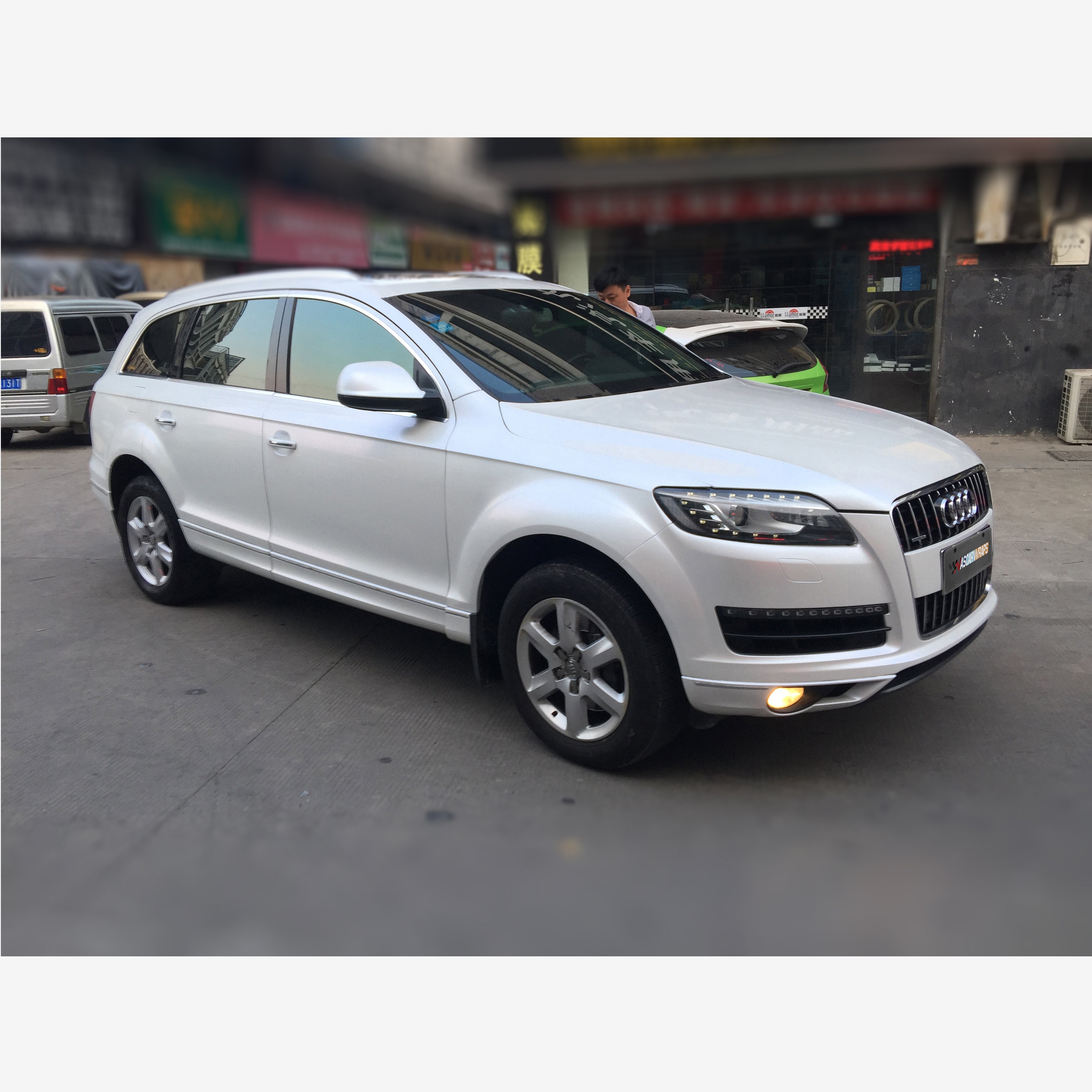 Matte White Pearl Vinyl Wrap 202304