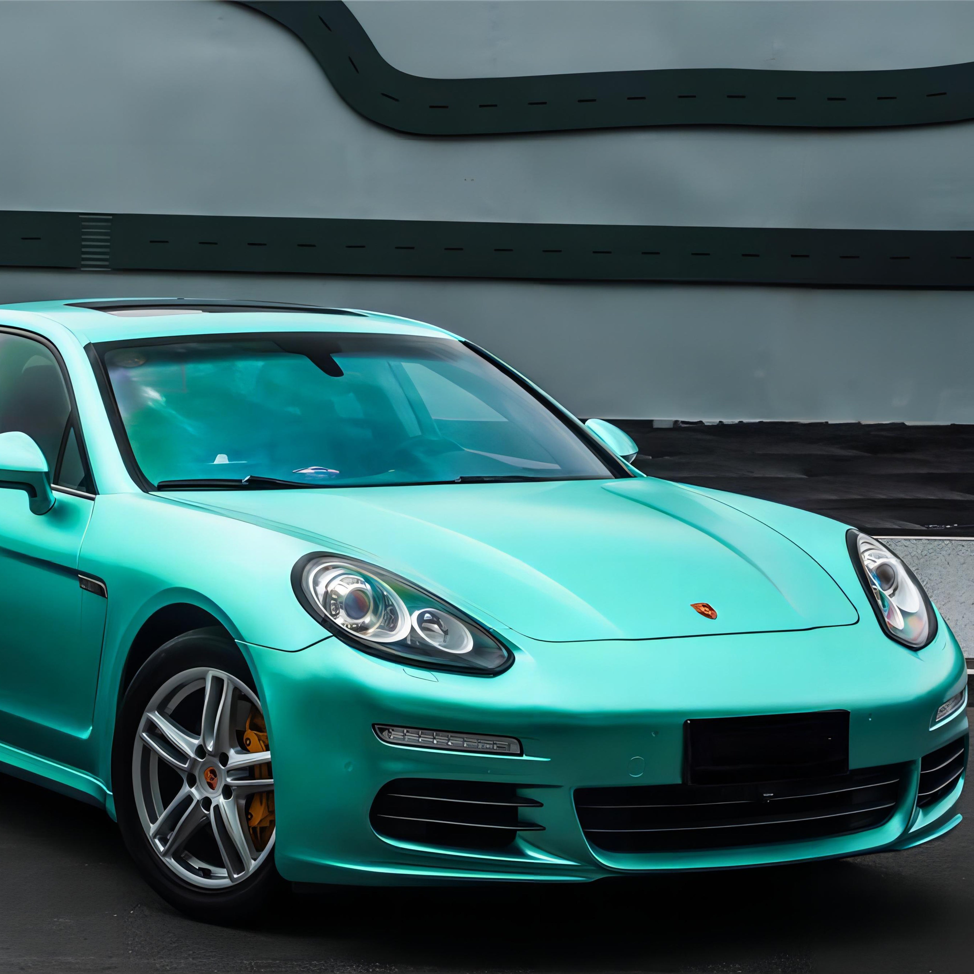 Matte Satin Metallic Lake Green Vinyl Wrap - Nascarwraps Film