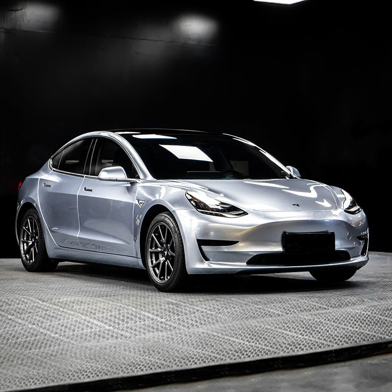 Glossy Metallic Florett Silver Vinyl Wrap