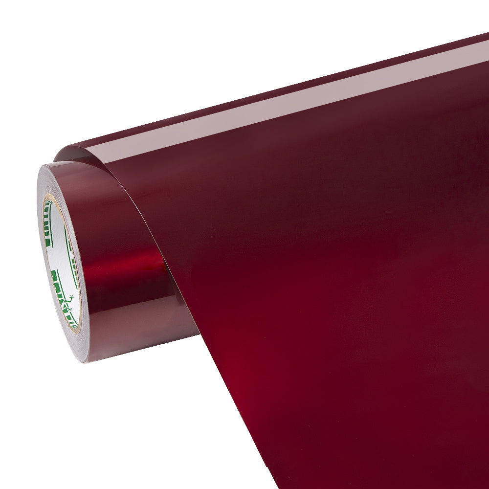 Glossy Metallic Raspberry Red Vinyl Wrap