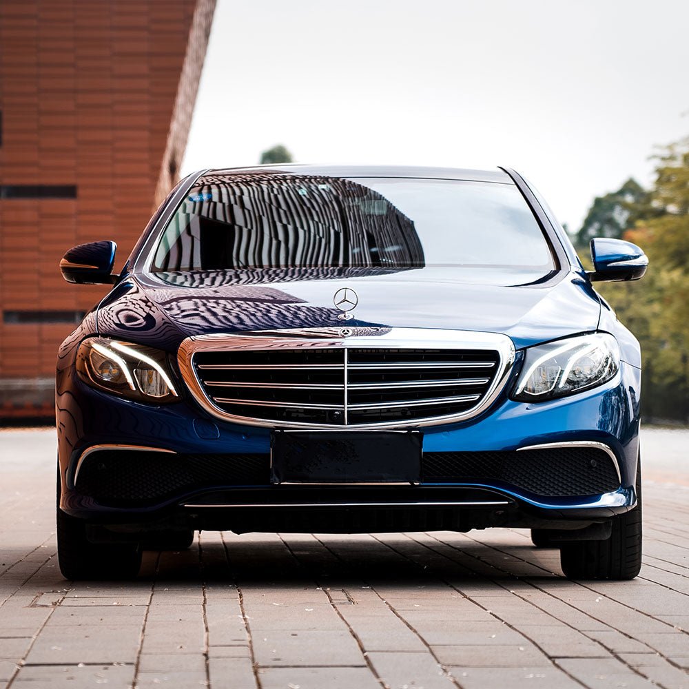 Glossy Metallic Beacon Blue Vinyl Wrap