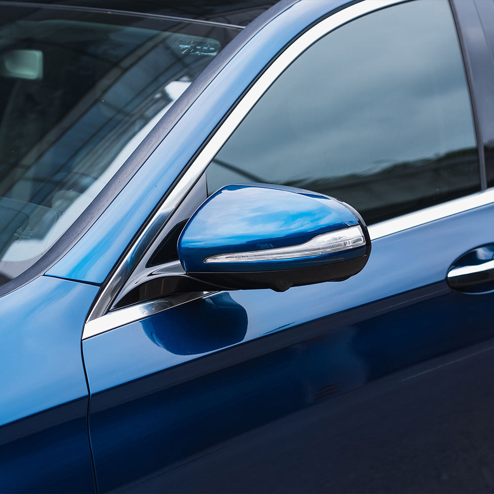 Glossy Metallic Beacon Blue Vinyl Wrap