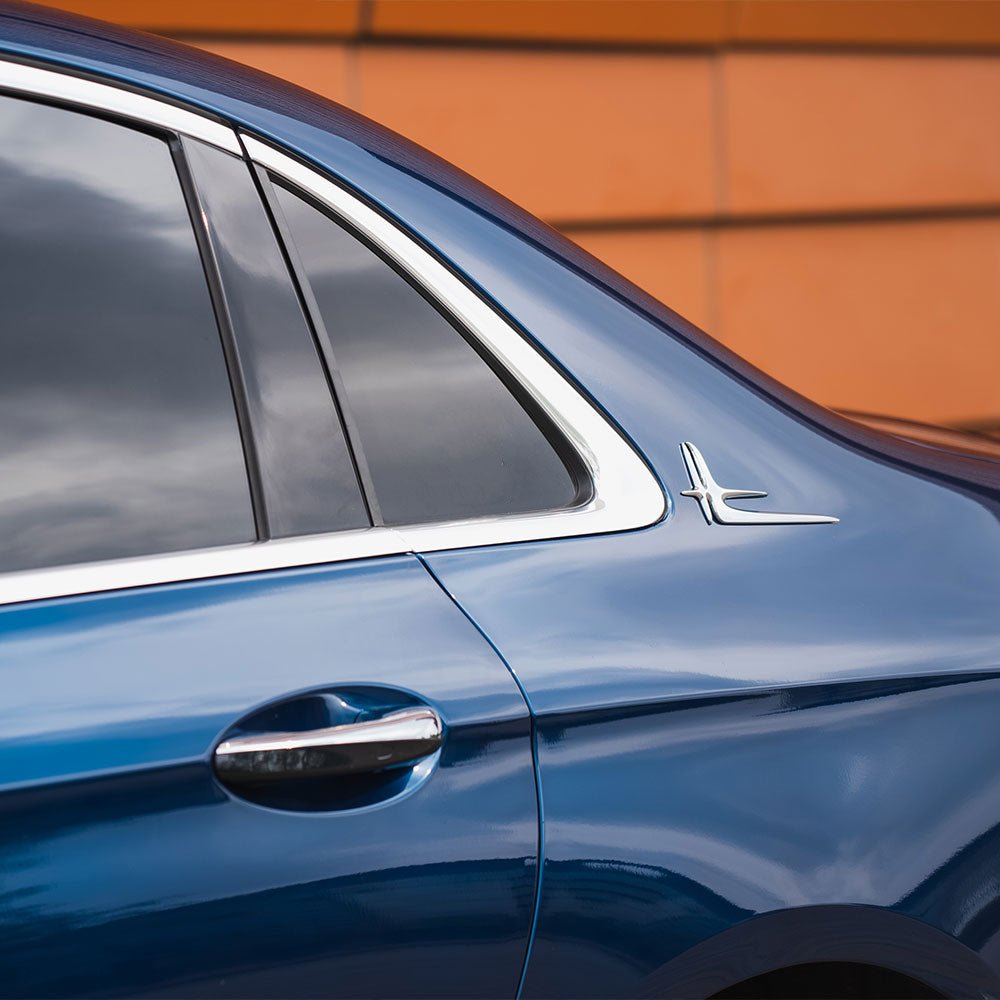 Glossy Metallic Beacon Blue Vinyl Wrap