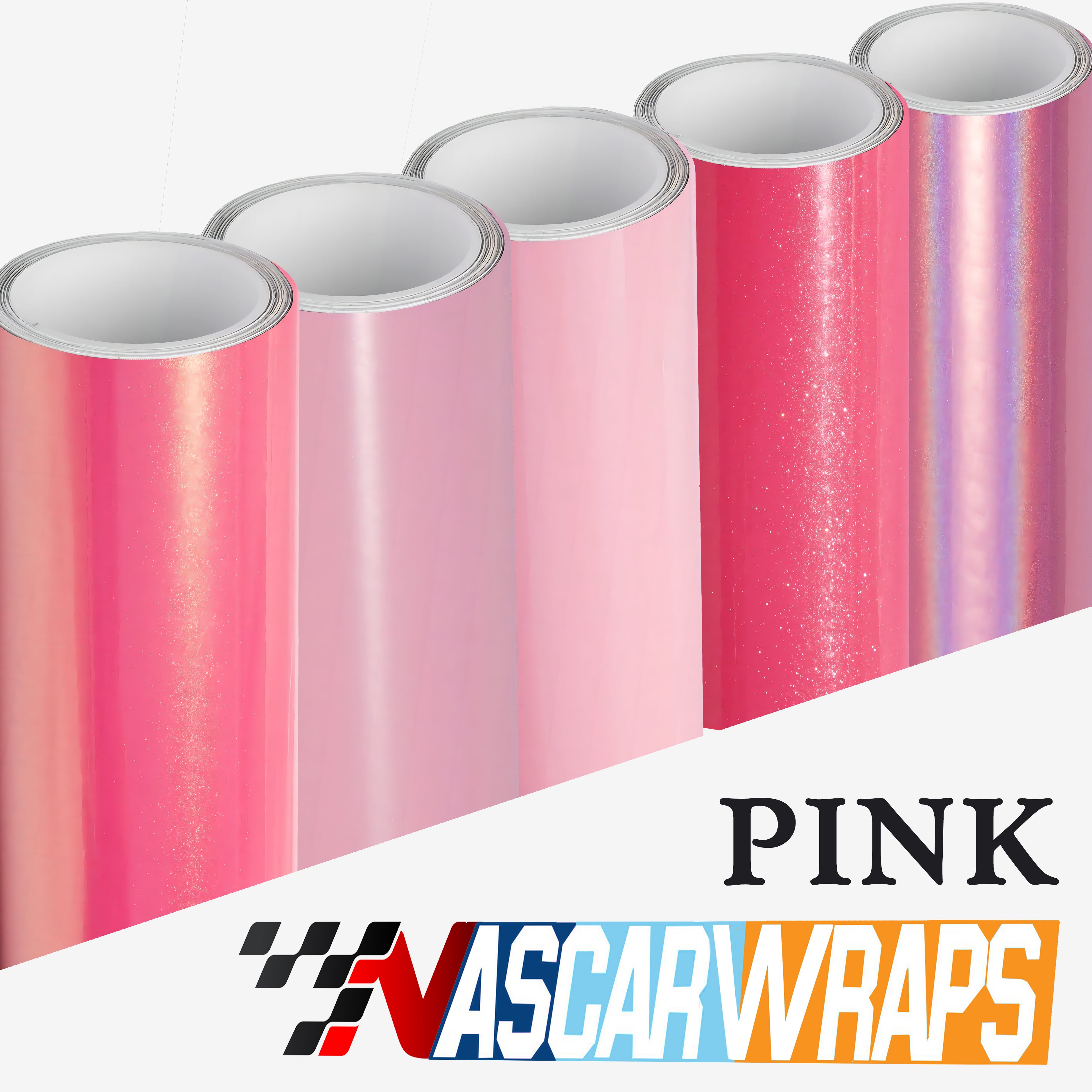 Nascarwraps Premium Matte Satin Metallic Princess Pink Vinyl Wrap For Sale