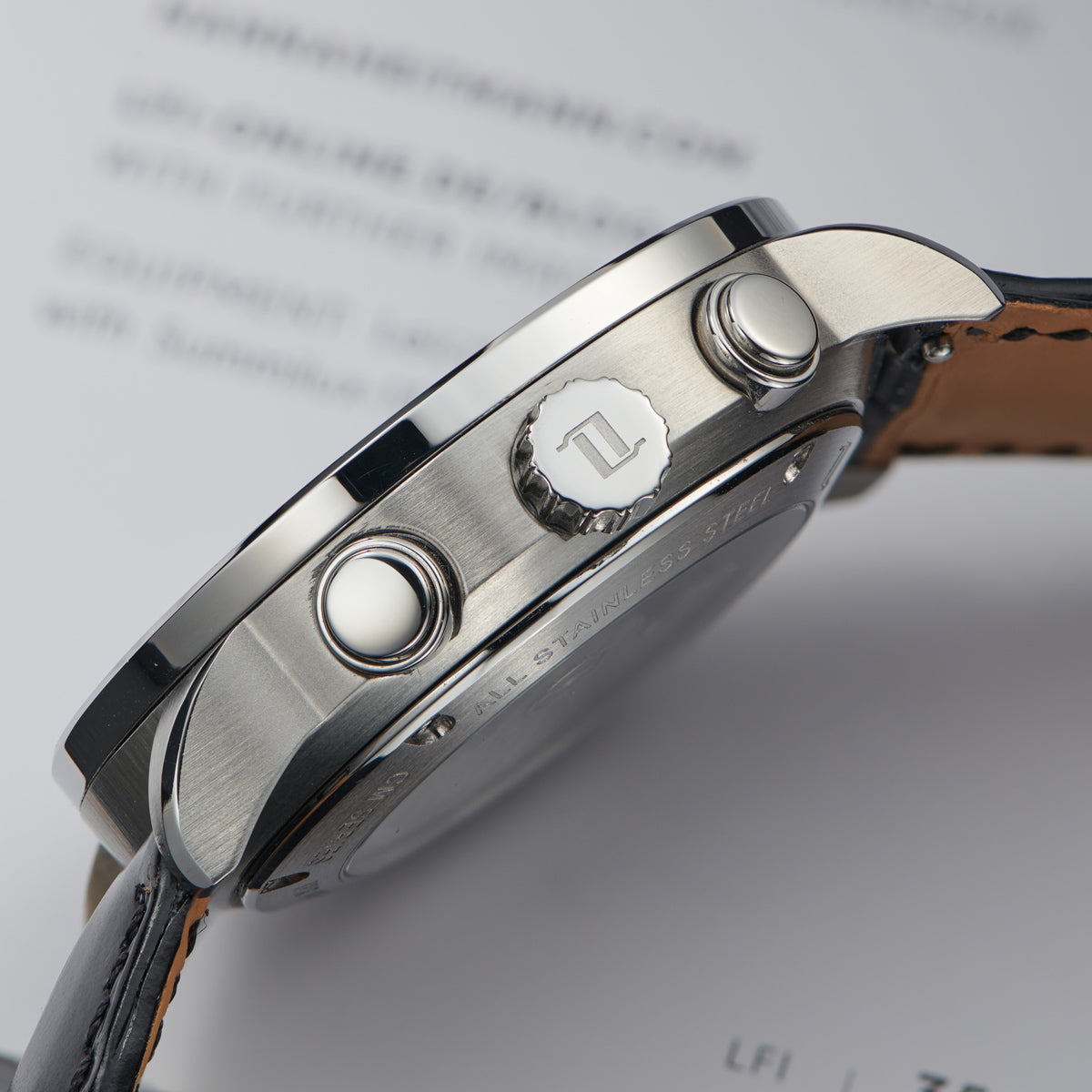 OBLVLO Men Dress Automatic Watch Mechanical Sapphire Year Month Week Calendar 24-Hour Display 40mm Clock CM2