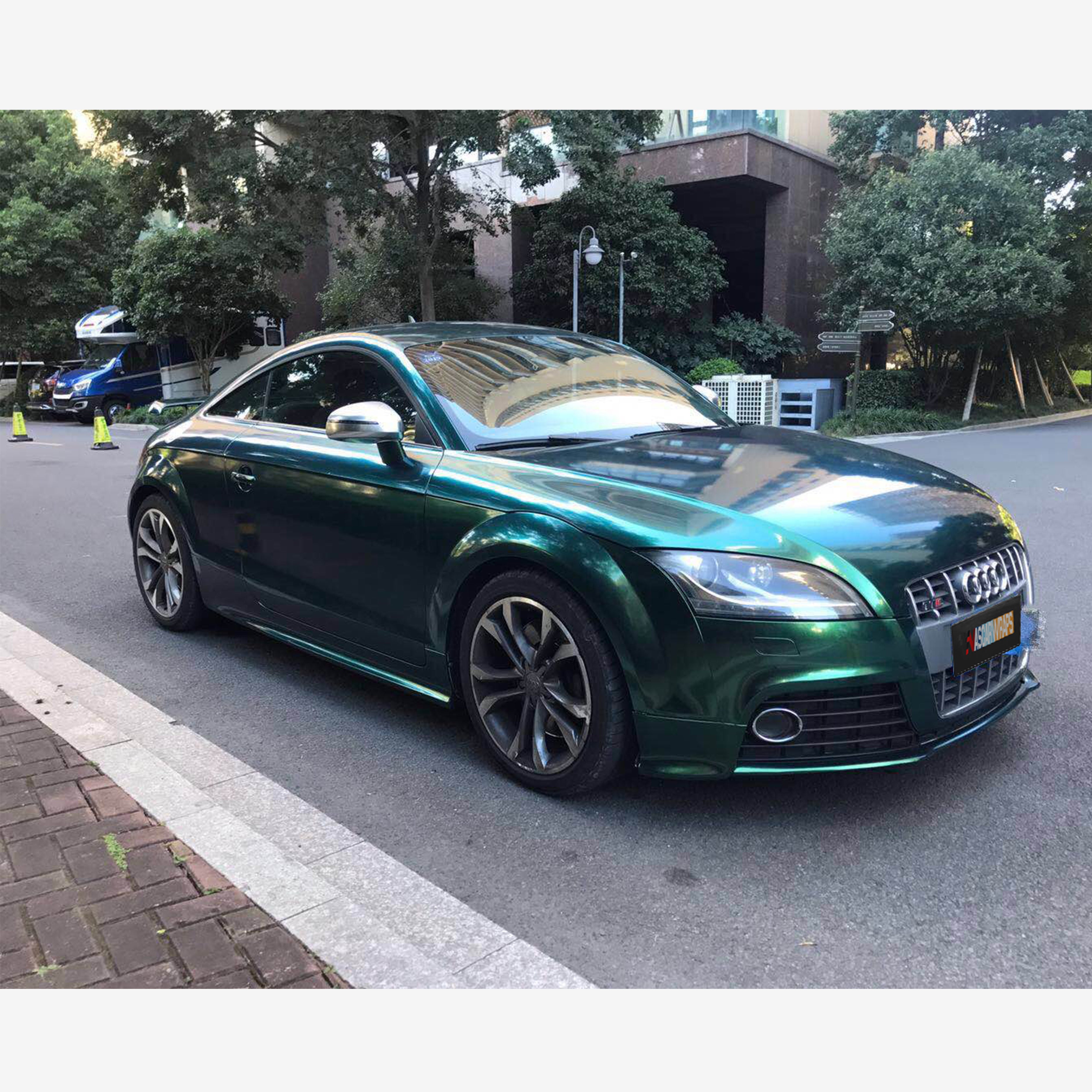 Chameleon Diamond Gloss Green Gold Vinyl Wrap Film