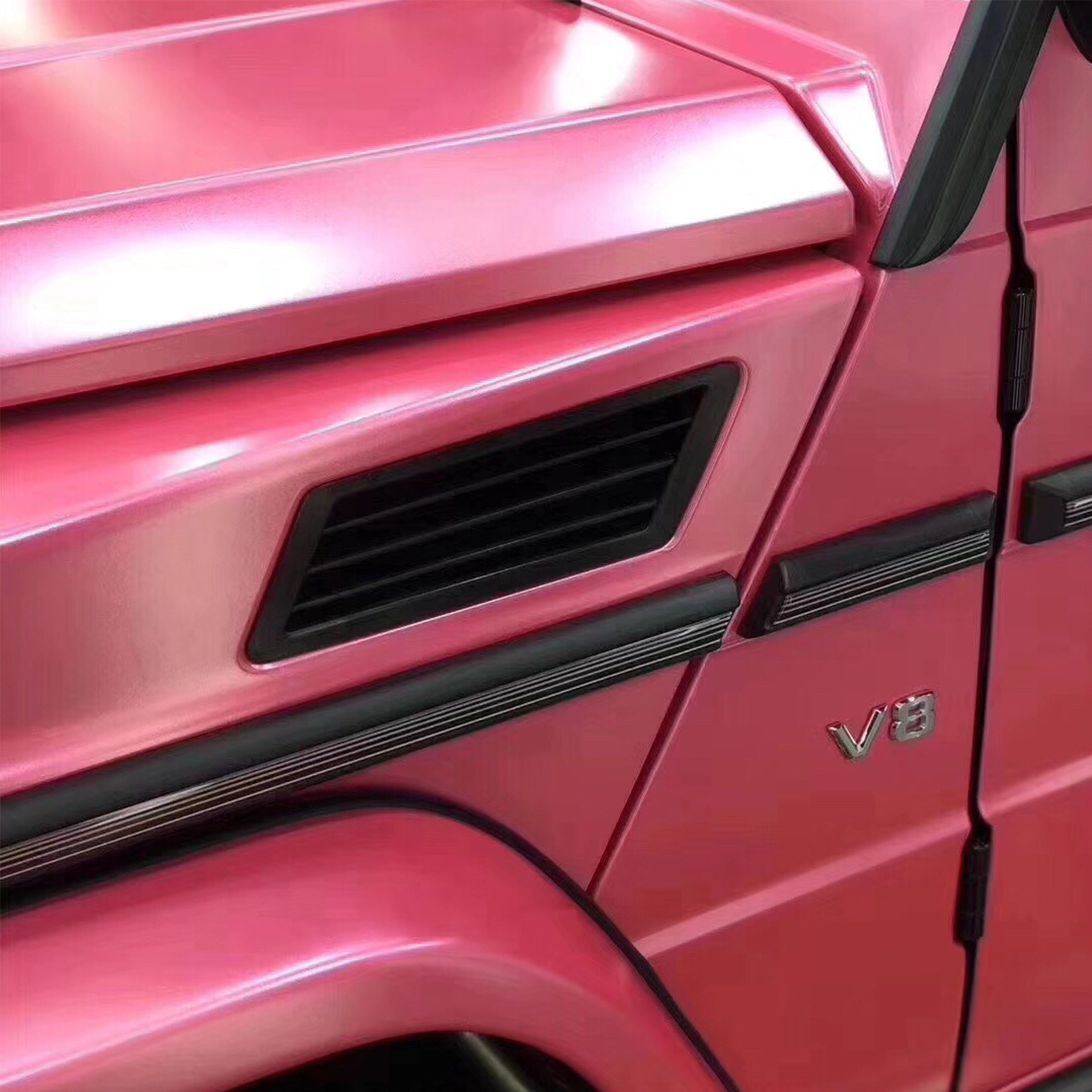 Mercedes AMG G63 Satin Princess Pink vinyl wrap 2023 056