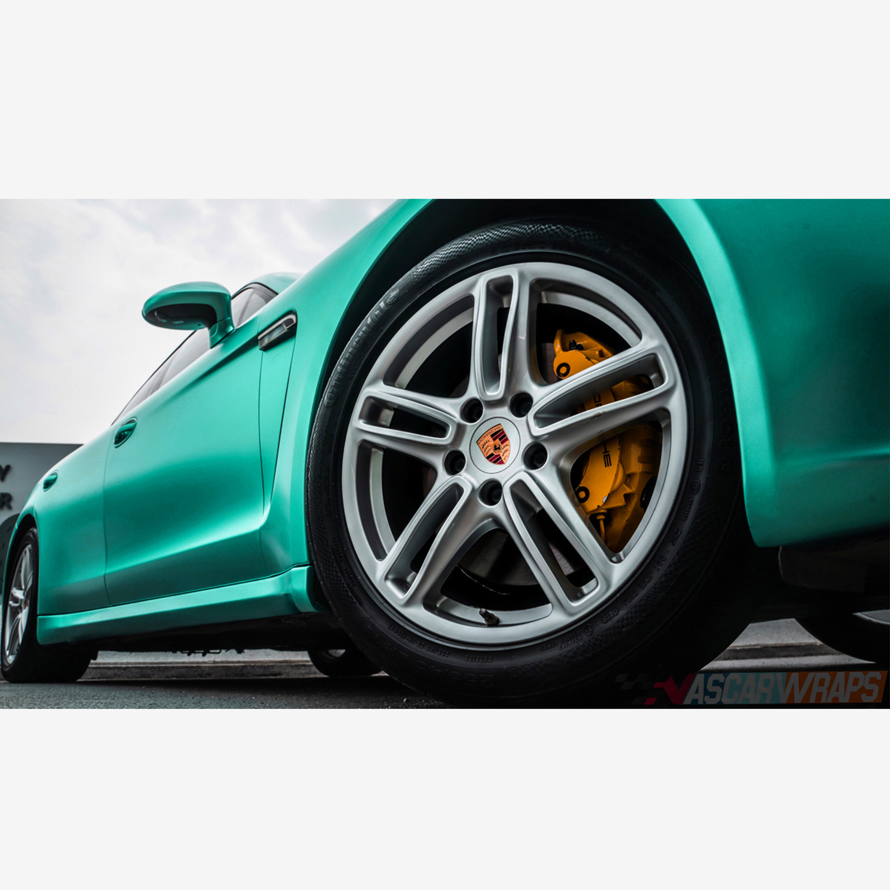 Matte Satin Metallic Lake Green Vinyl Wrap - Nascarwraps Film