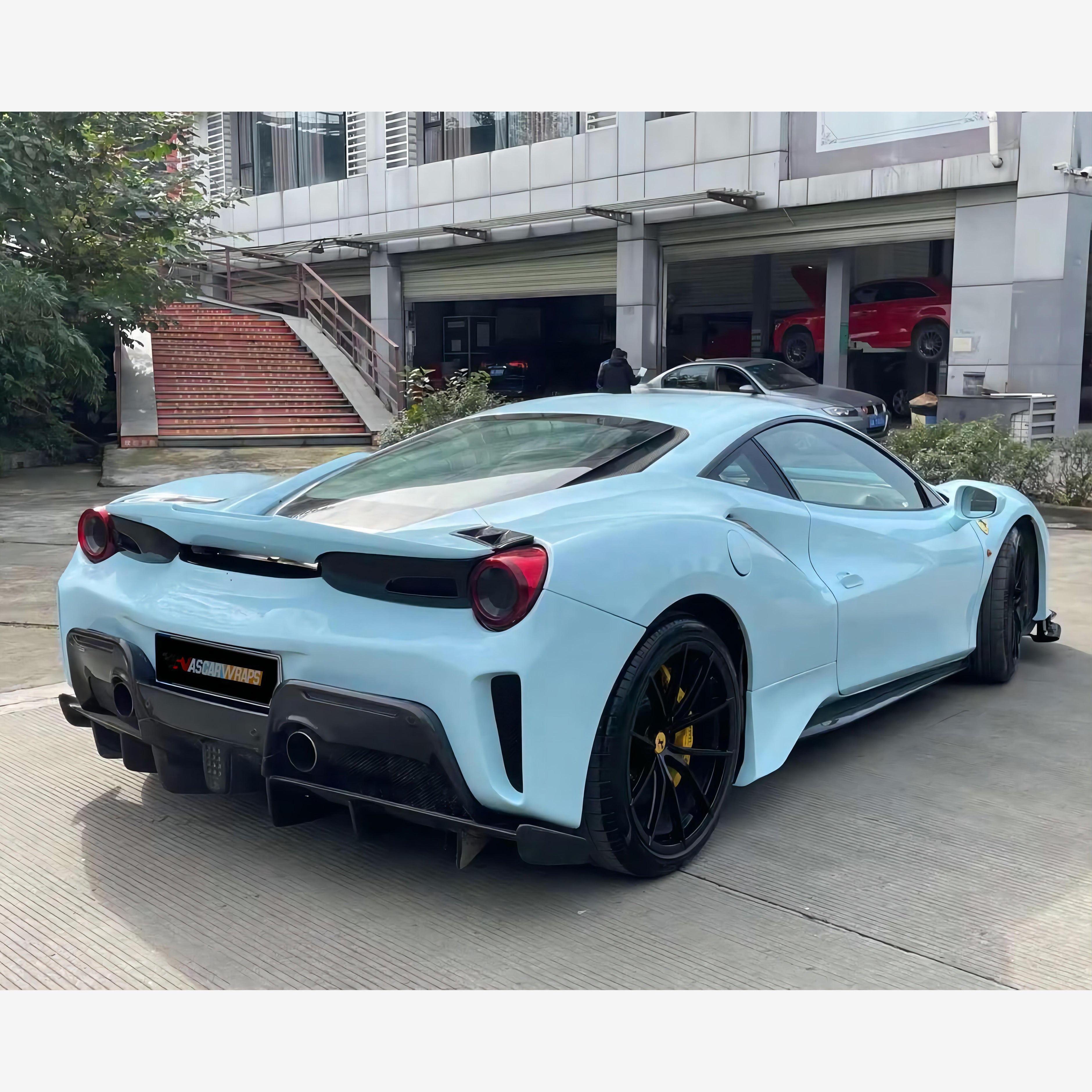 Ferrari Gloss Ice Blue Vinyl Wrap