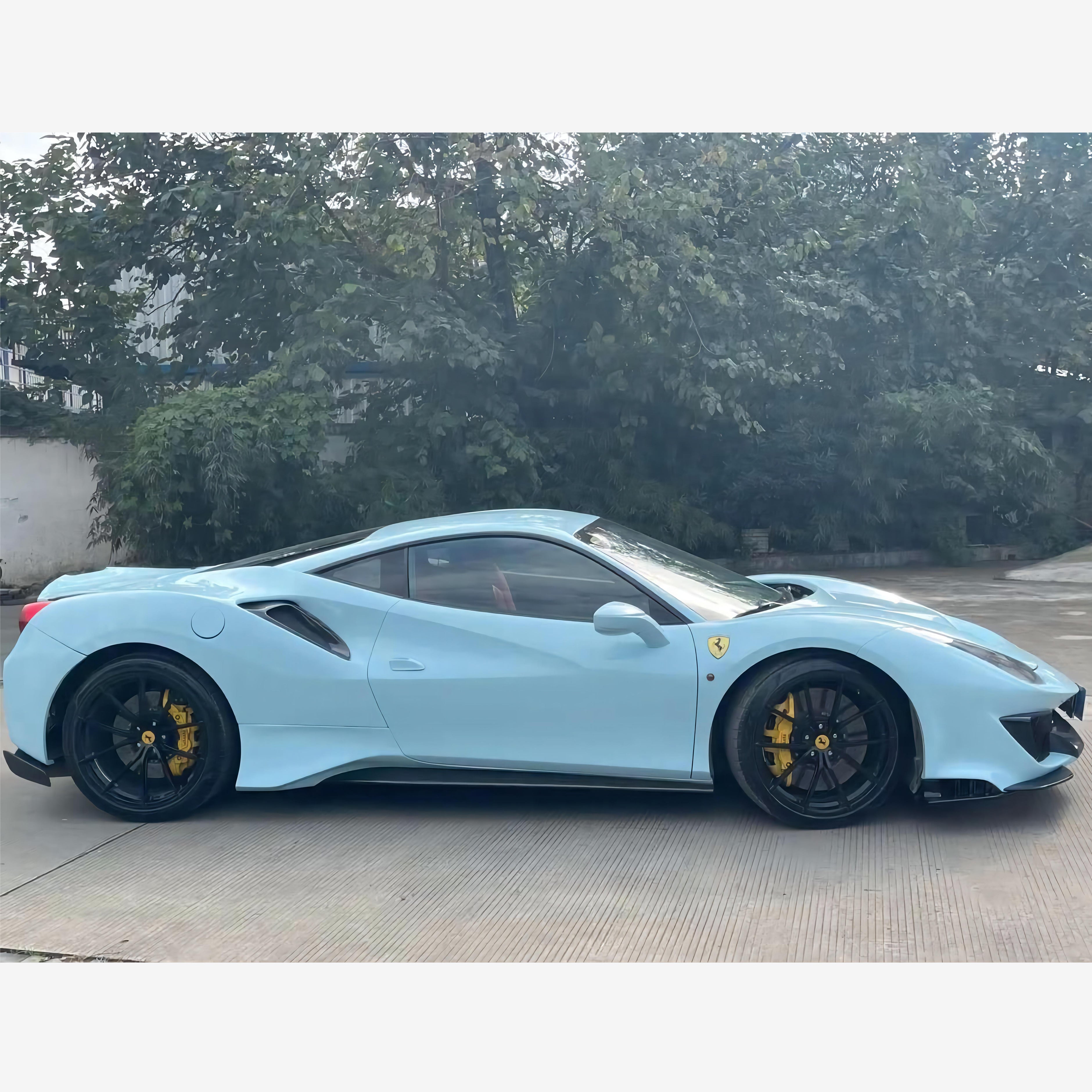 Ferrari Gloss Ice Blue Vinyl Wraps