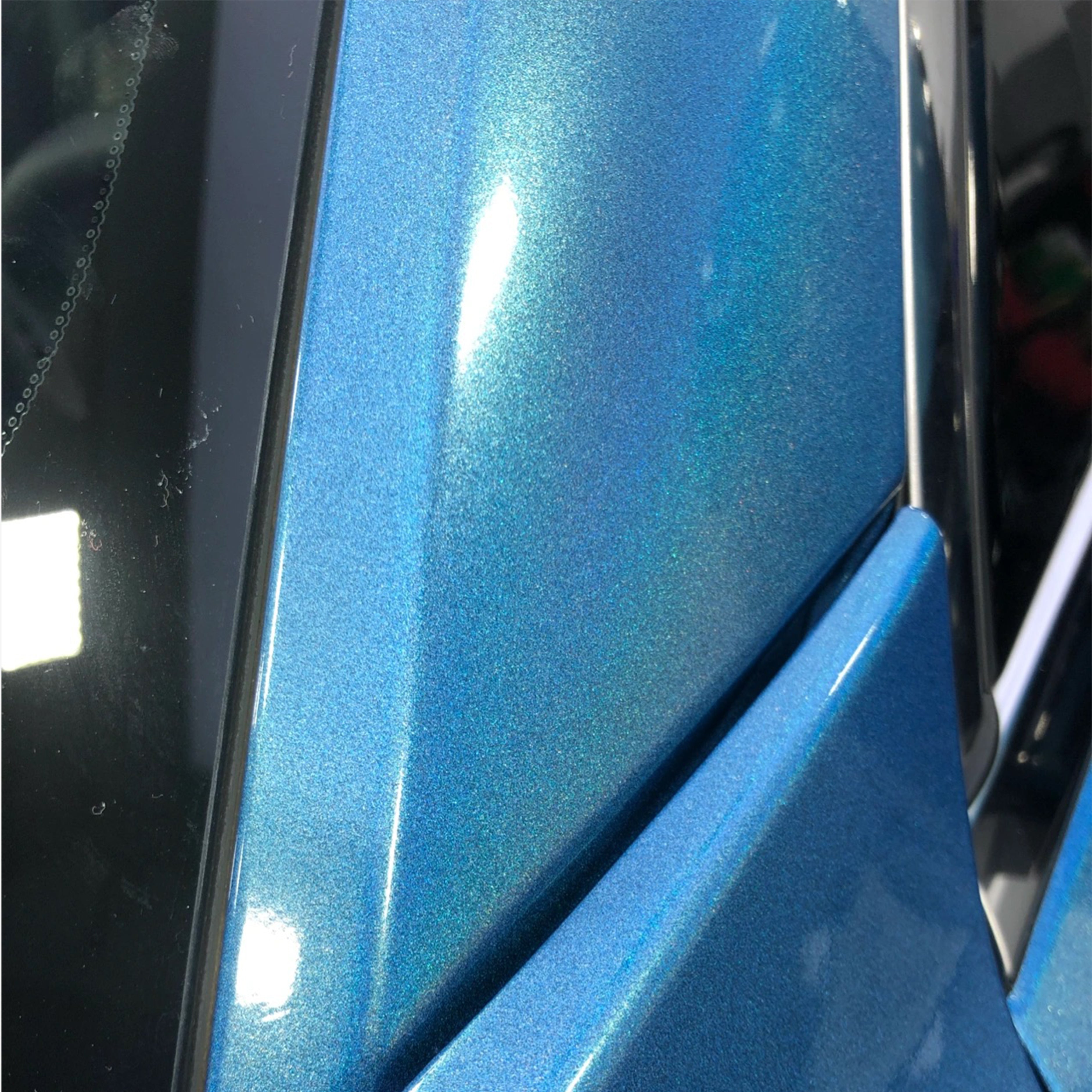 Mercedes-AMG E53 Gloss Rainbow Metallic Blue Vinyl Wrap 202303