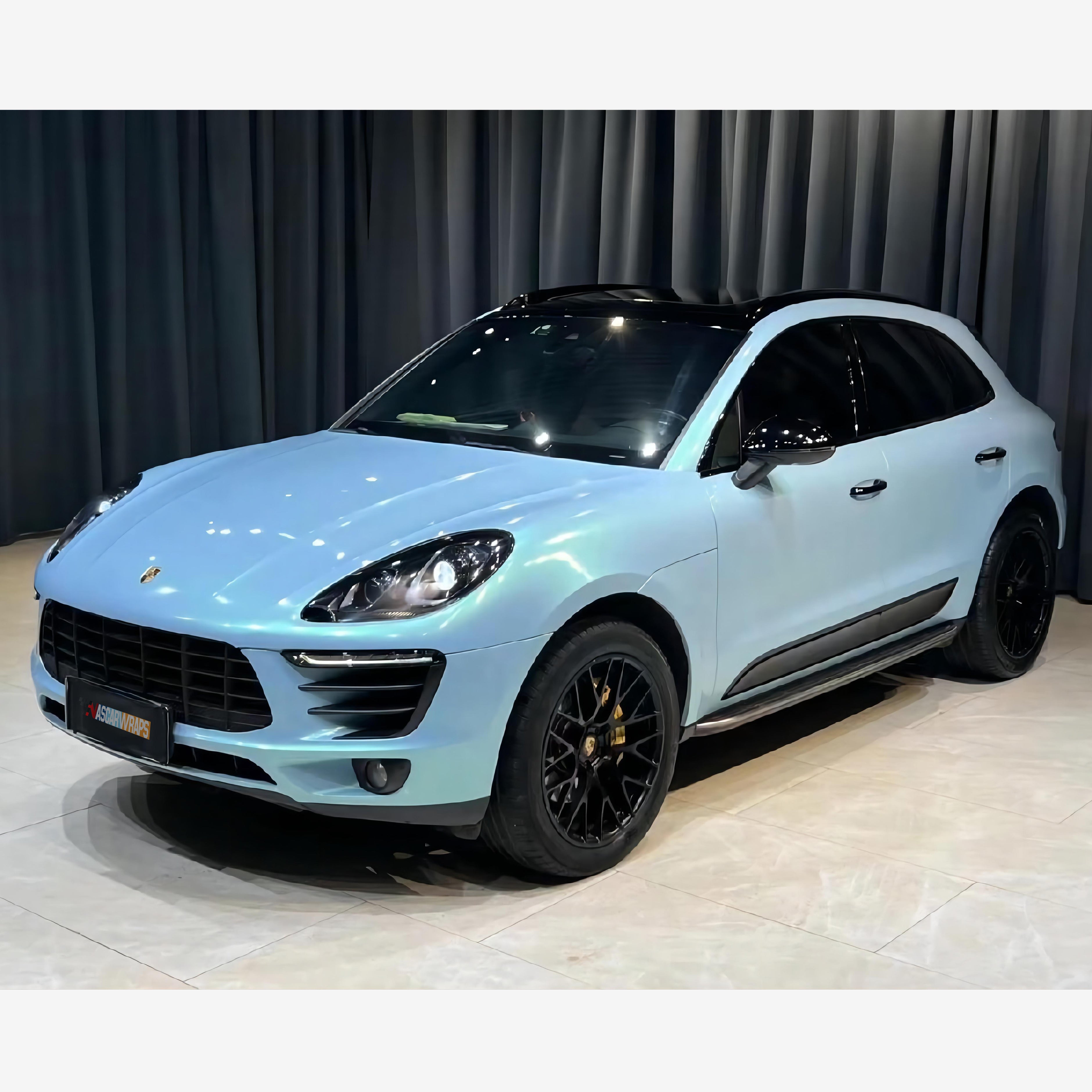 Gloss Candy Metallic Magic Gray Green Vinyl Wrap 202304