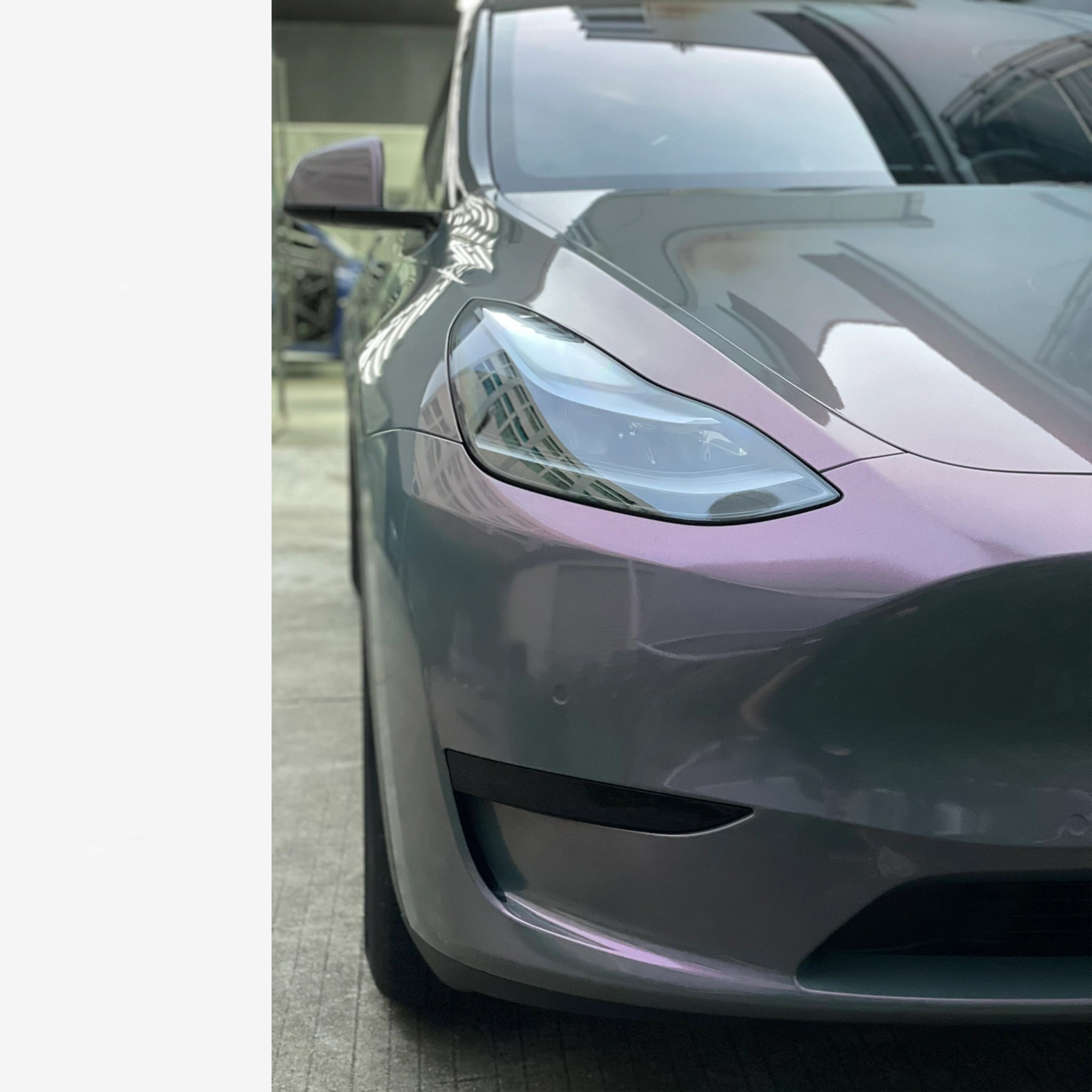 Tesla Model Y Candy Metallic Volcano Gray Wrap 202201