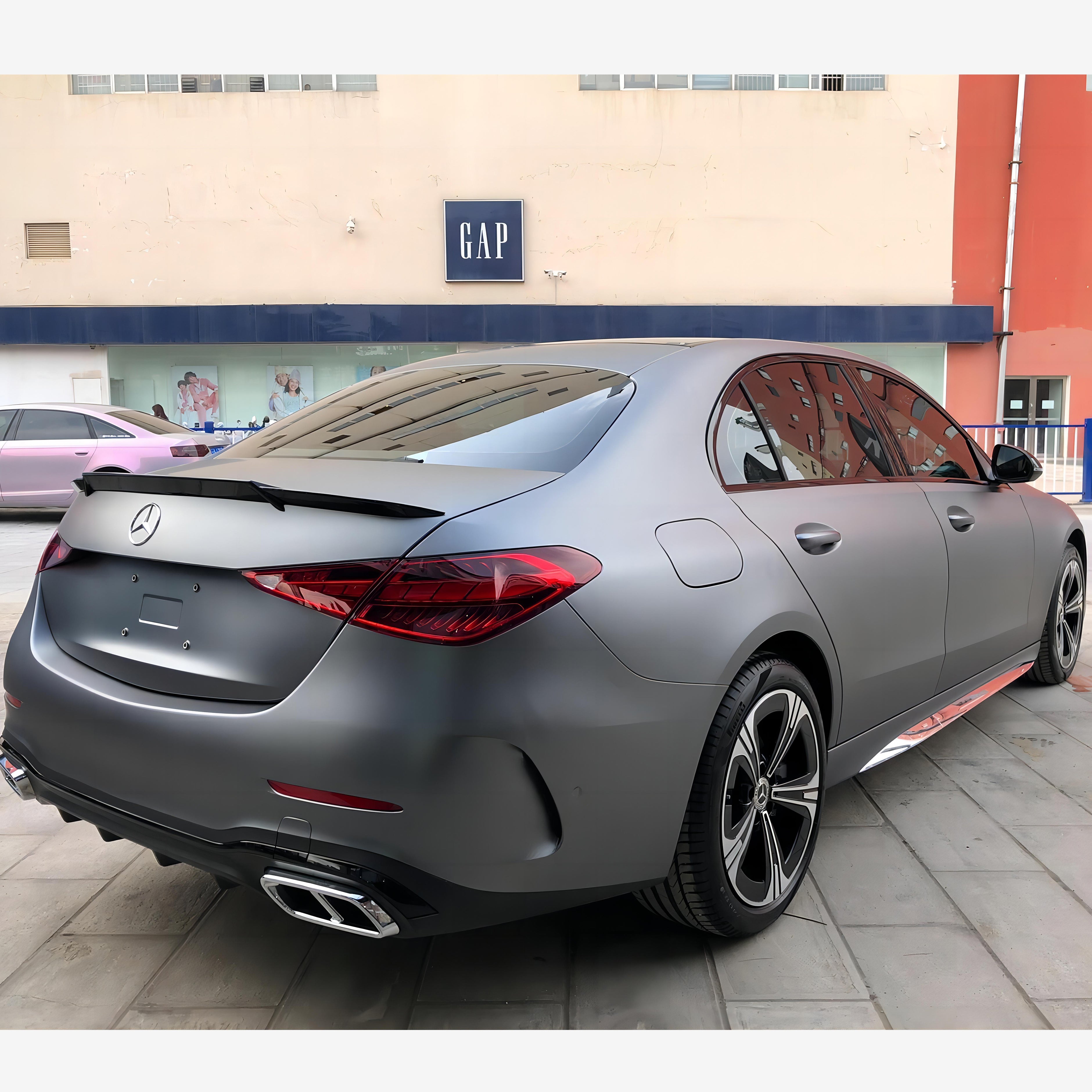 AMG Selenite Grey - Matte Metallic Dark Grey Vinyl Wrap Vehicle Film