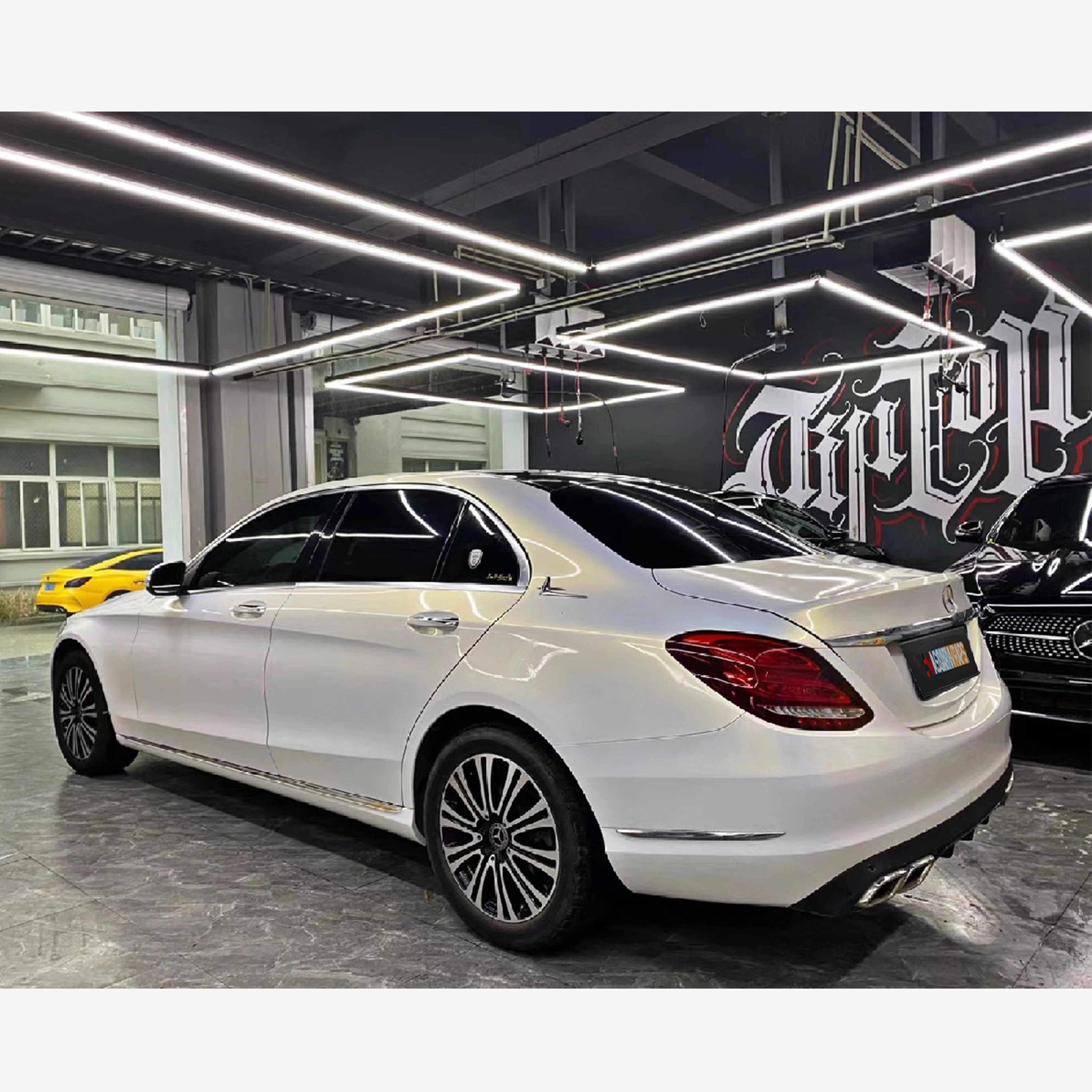 Gloss Pearl White Gold Vinyl Wrap 2023