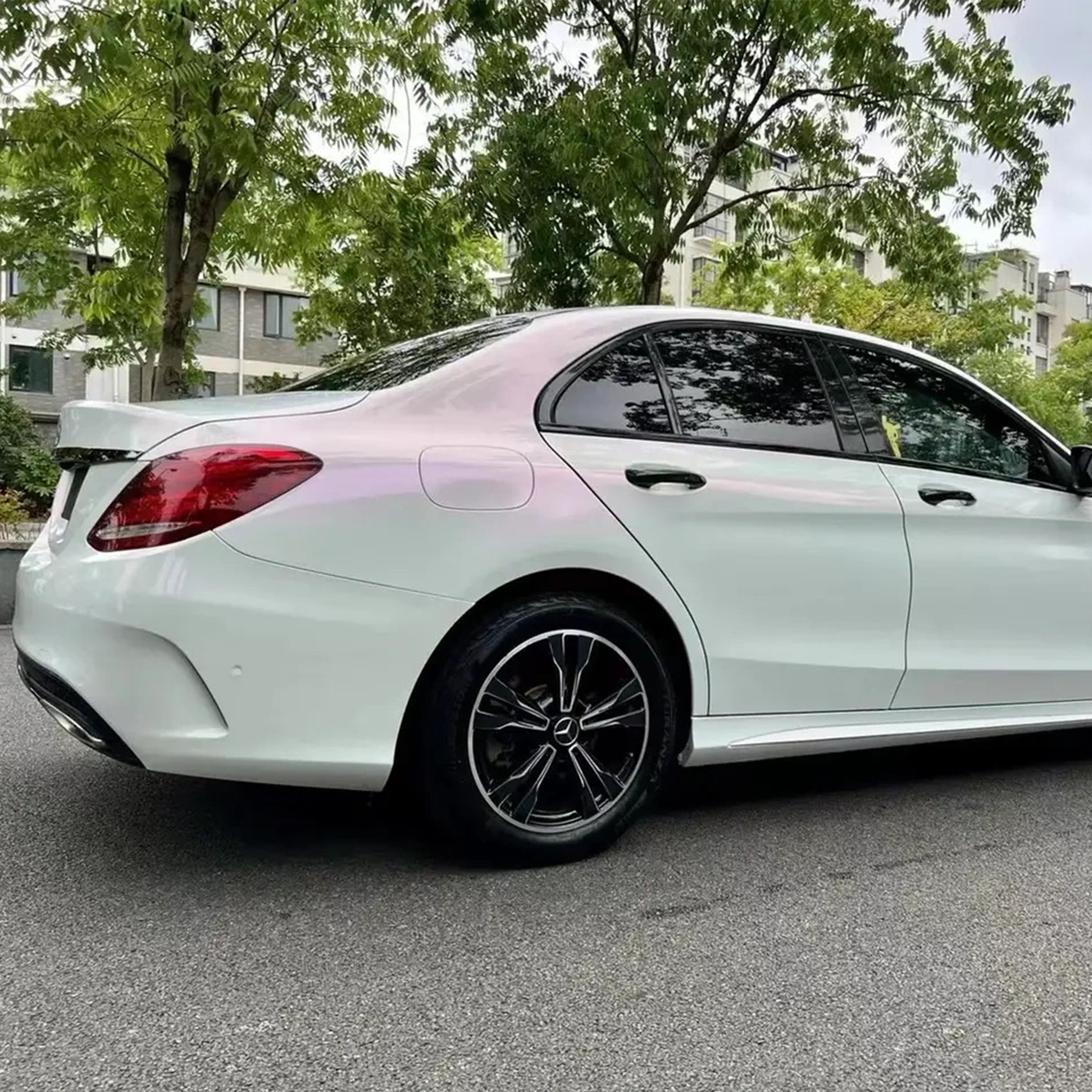 White Red Vinyl Wrap Car Film