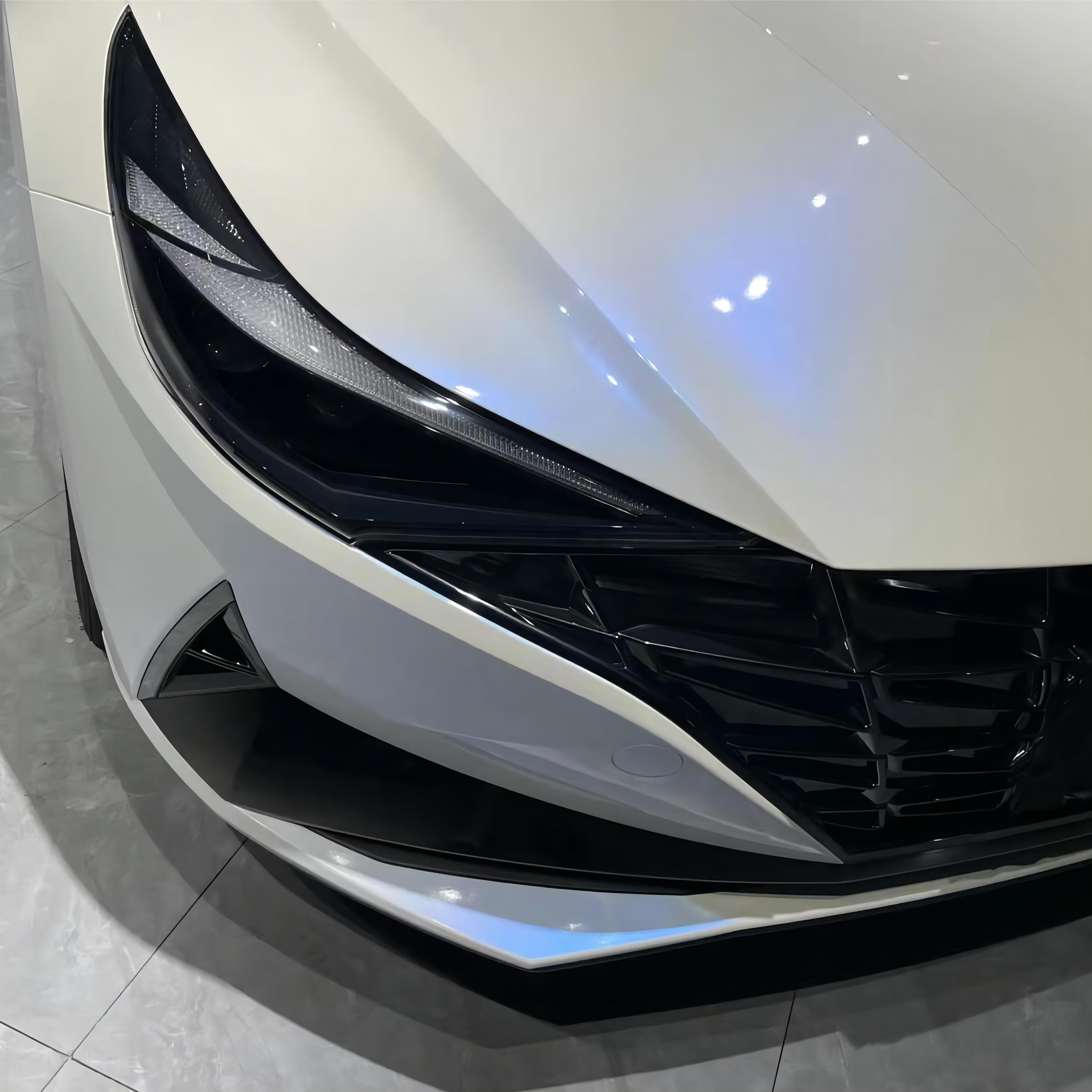 White To Blue Gloss Vinyl Wrap - Best Nascarwraps Car Film