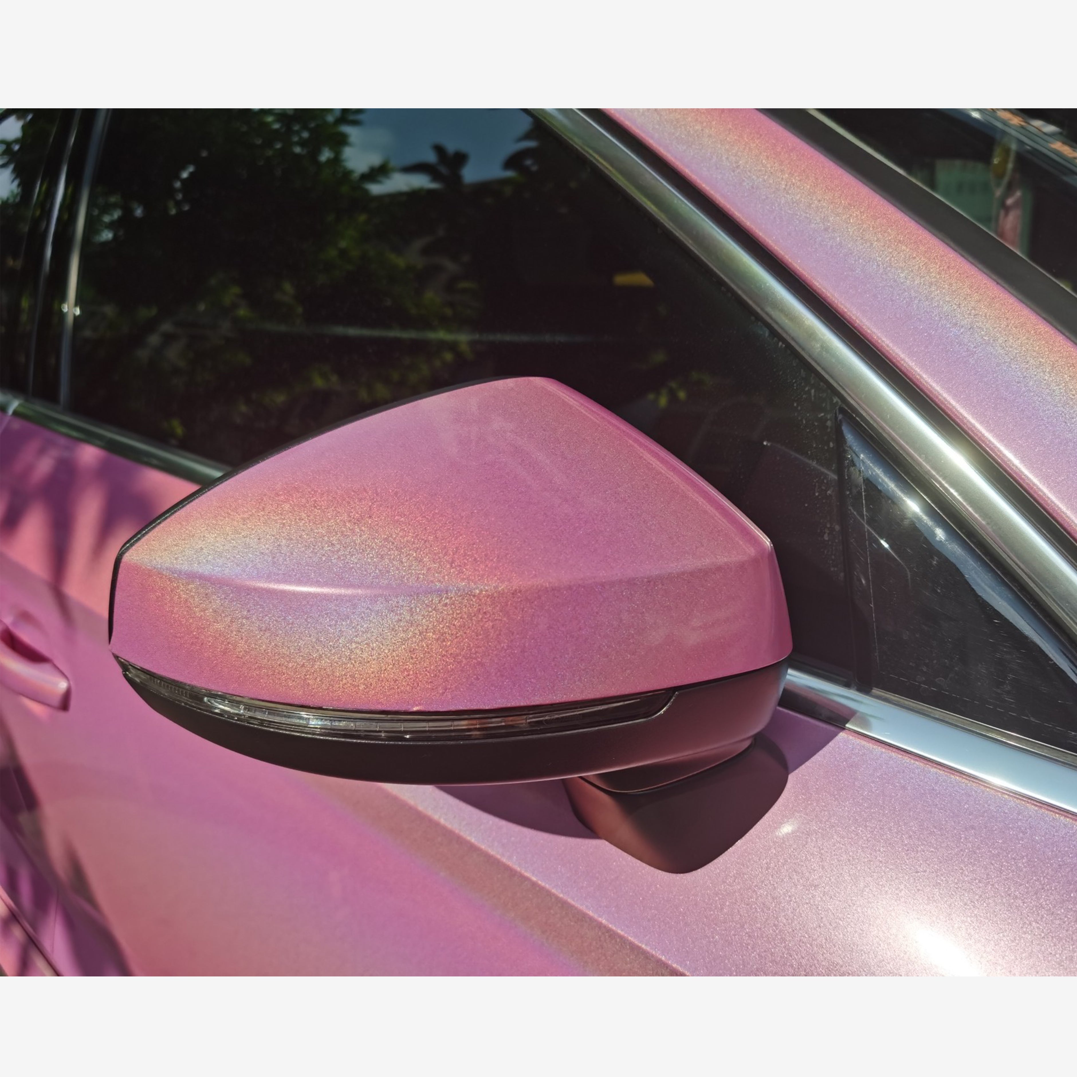 Audi A4 Rainbow Laser Chameleon Gloss Pink Wrap 202303