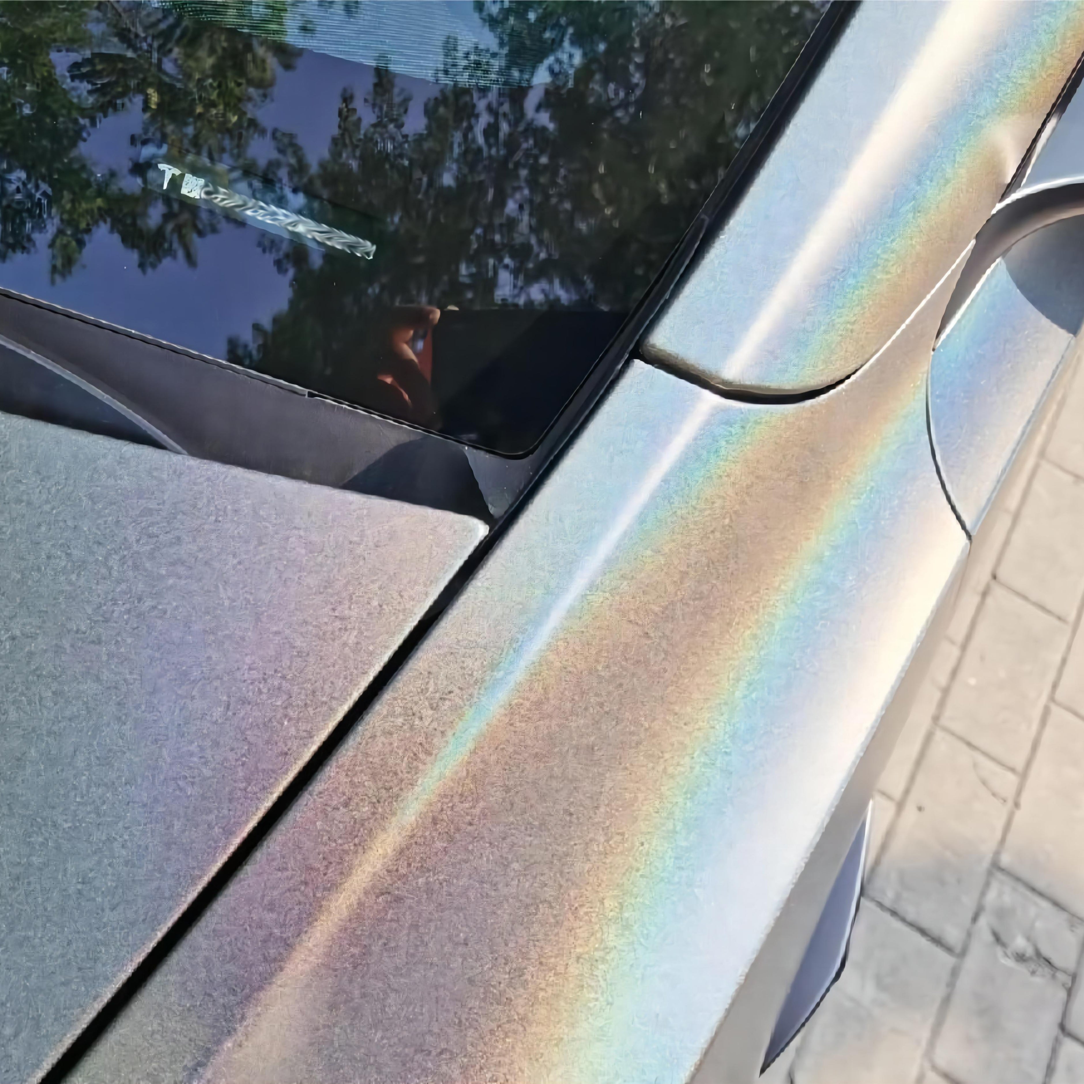 Crystal Metallic Color Metallic Silver Car Paint Rainbow