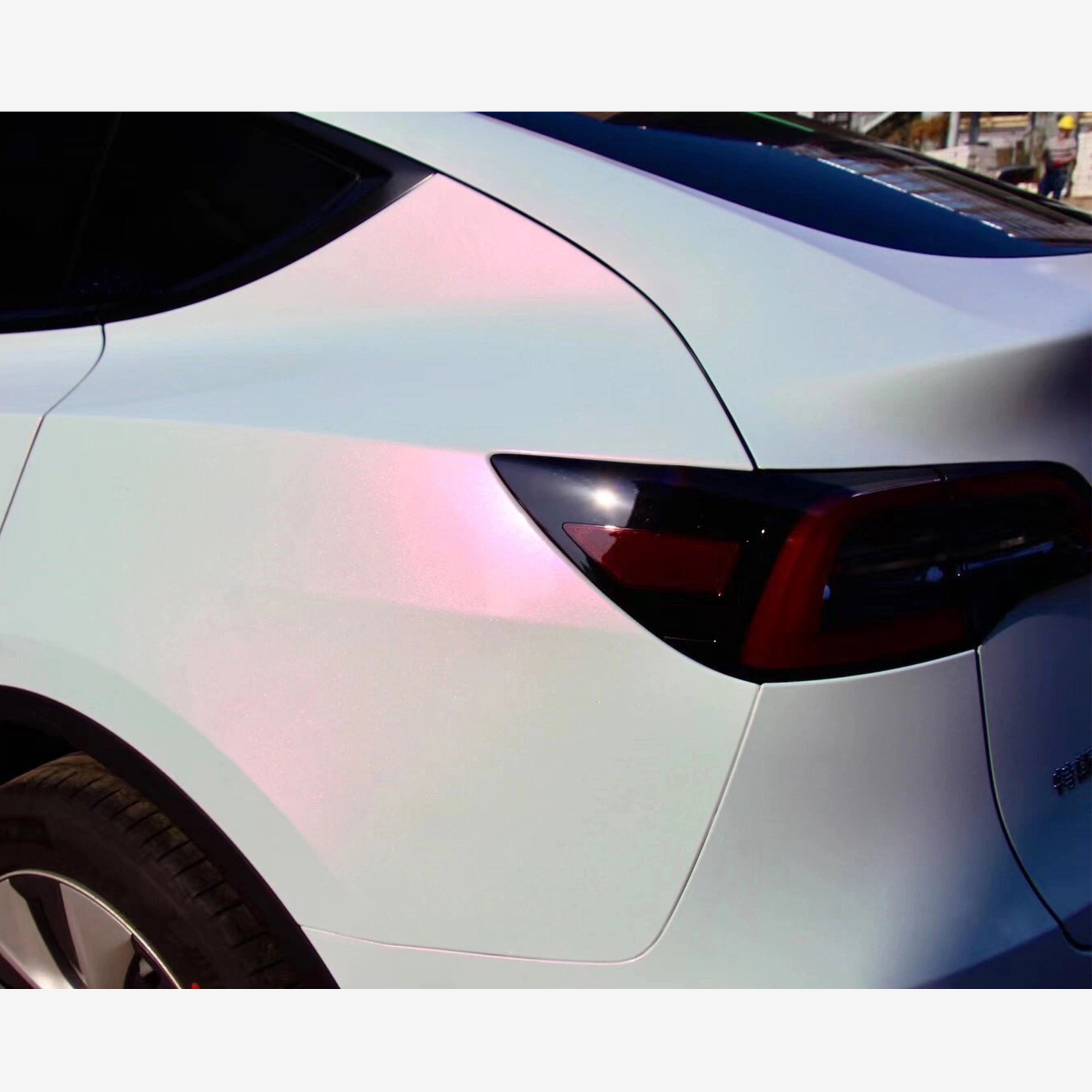 gloss diamond white pink pearl vinyl wrap 2023005