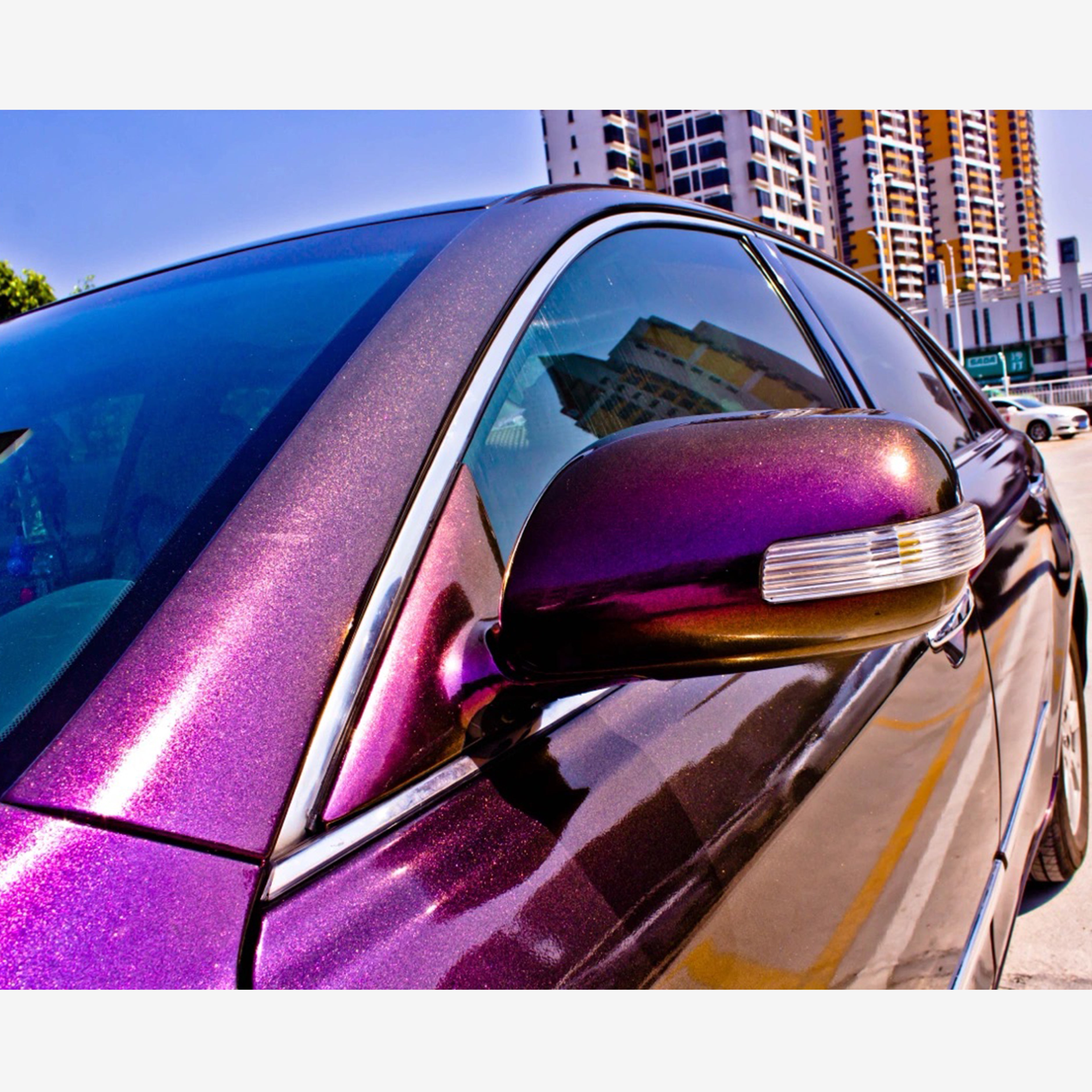 Toyota Camry Gloss Diamond Metallic Purple Glod Vinyl 202301