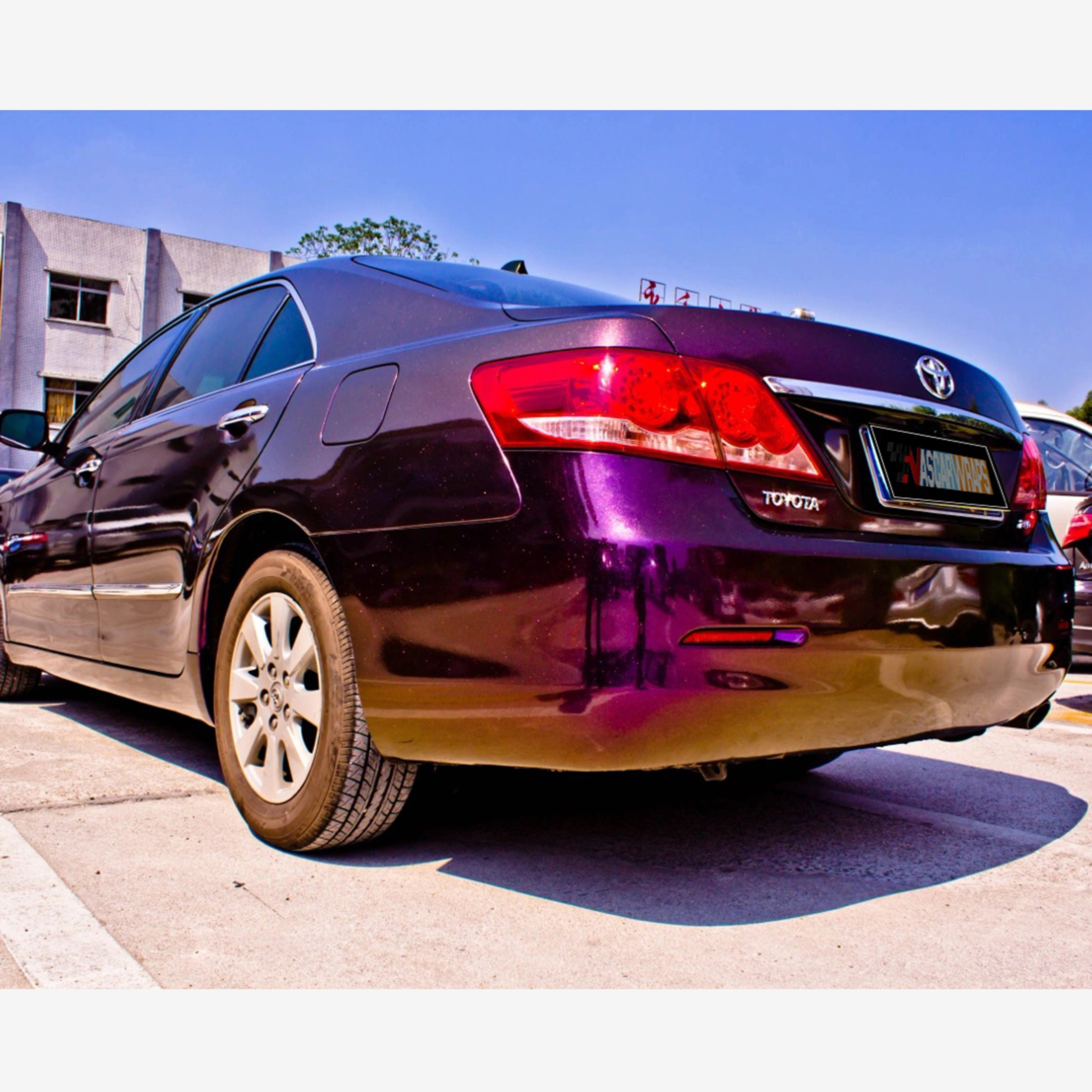 Toyota Camry Gloss Diamond Metallic Purple Glod Vinyl 202302