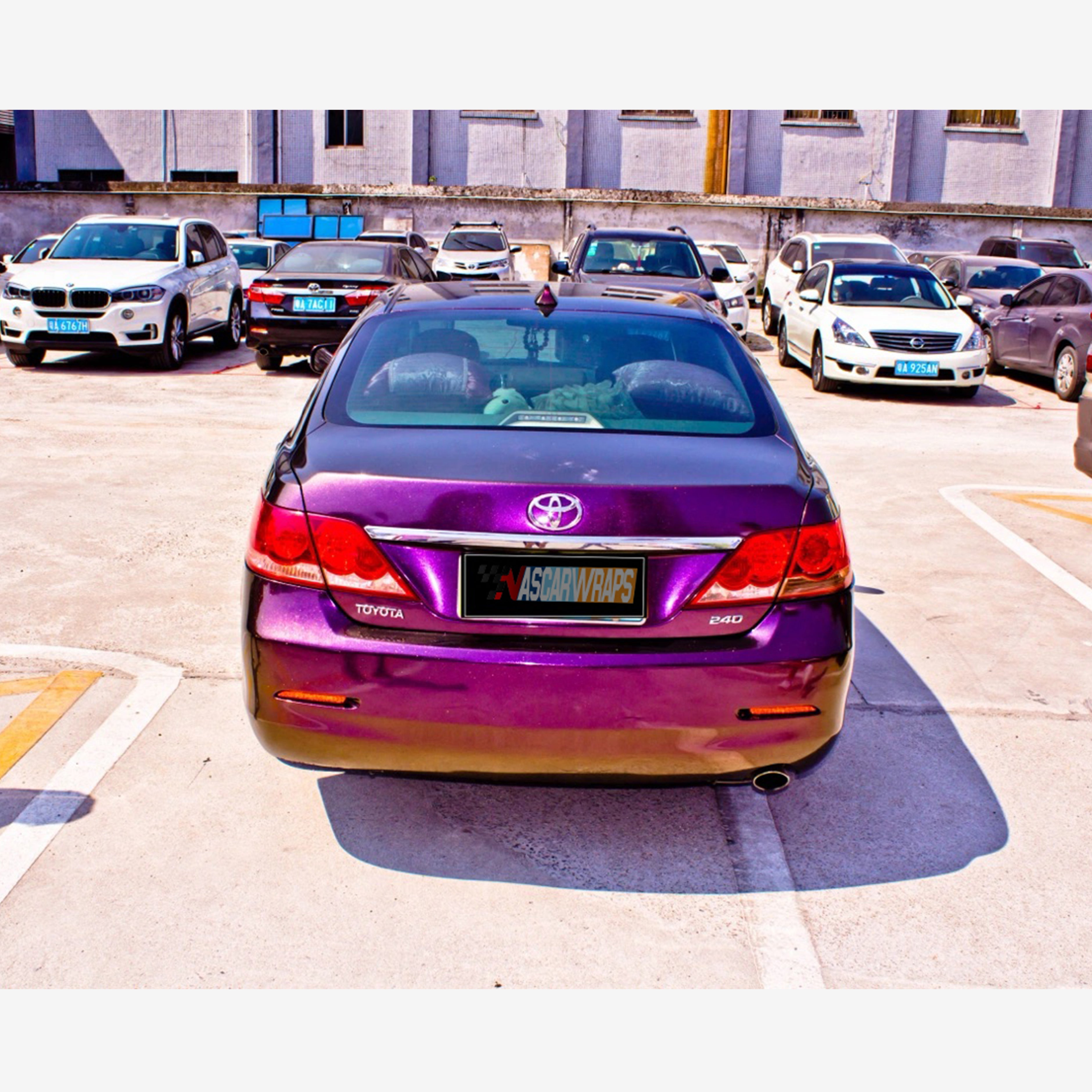 Toyota Camry Gloss Diamond Metallic Purple Glod Vinyl 20234