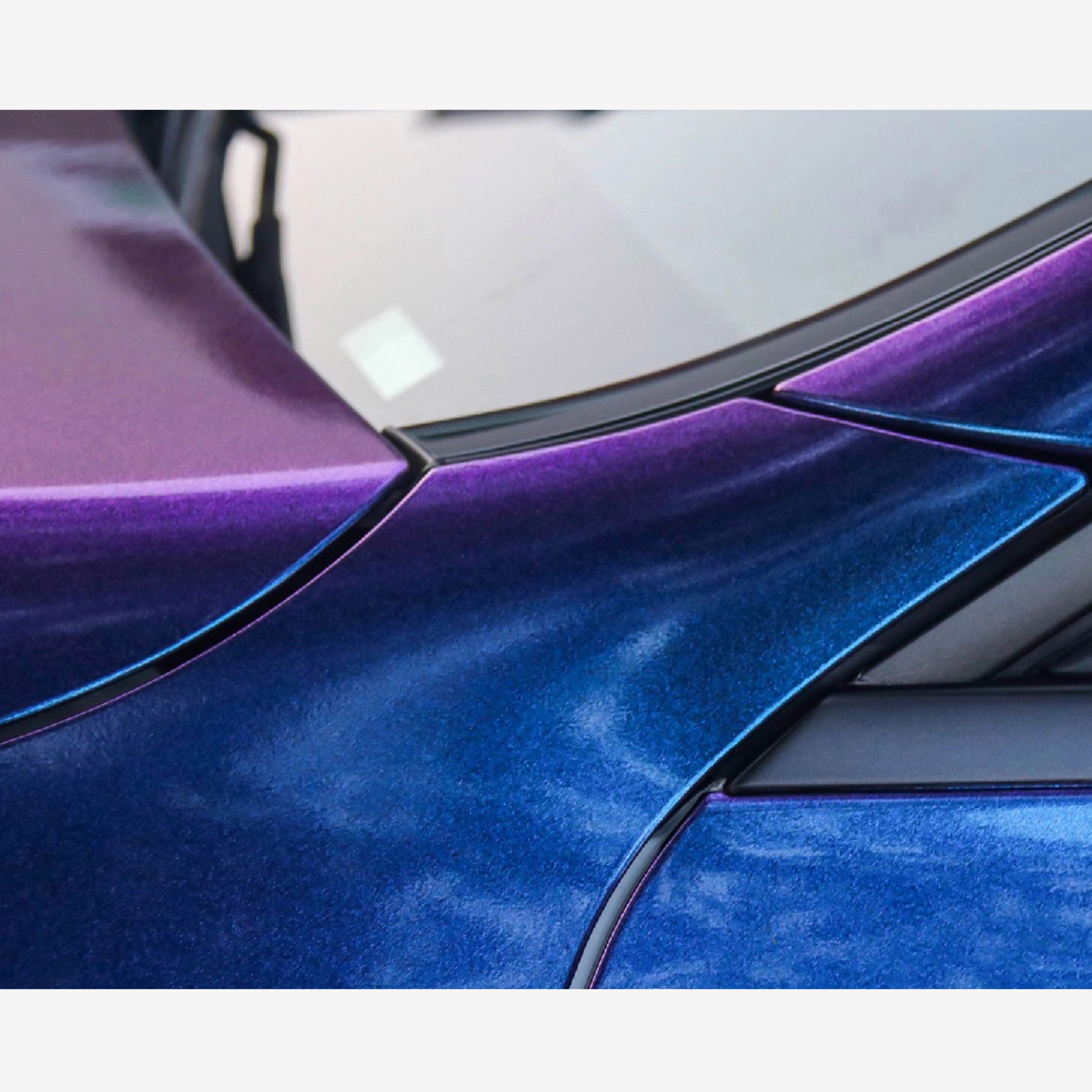 Mercedes Benz E260 Gloss Diamond Chameleon Purple Red Wrap 202304