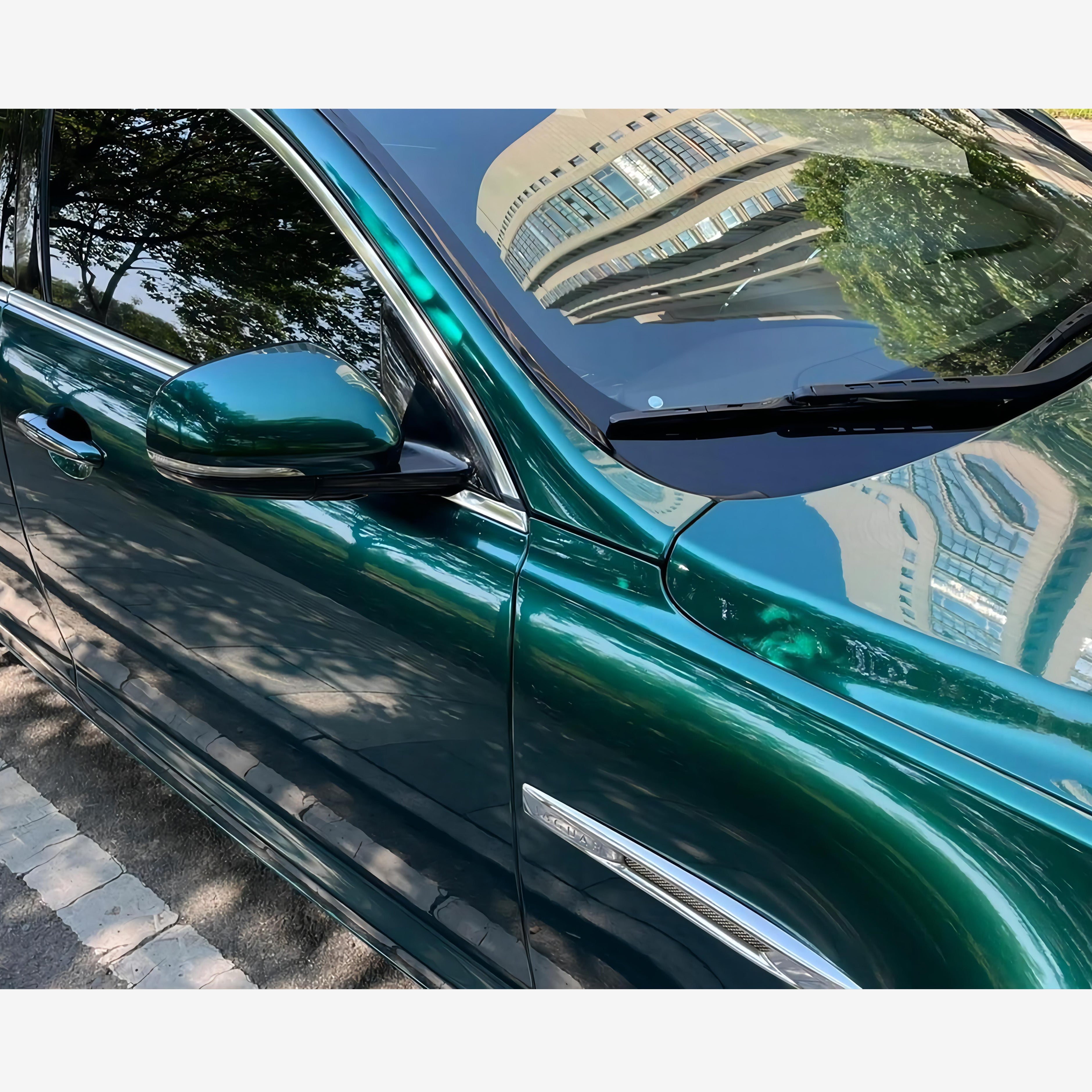 High Gloss Metallic Royal Green Vinyl Wrap Film