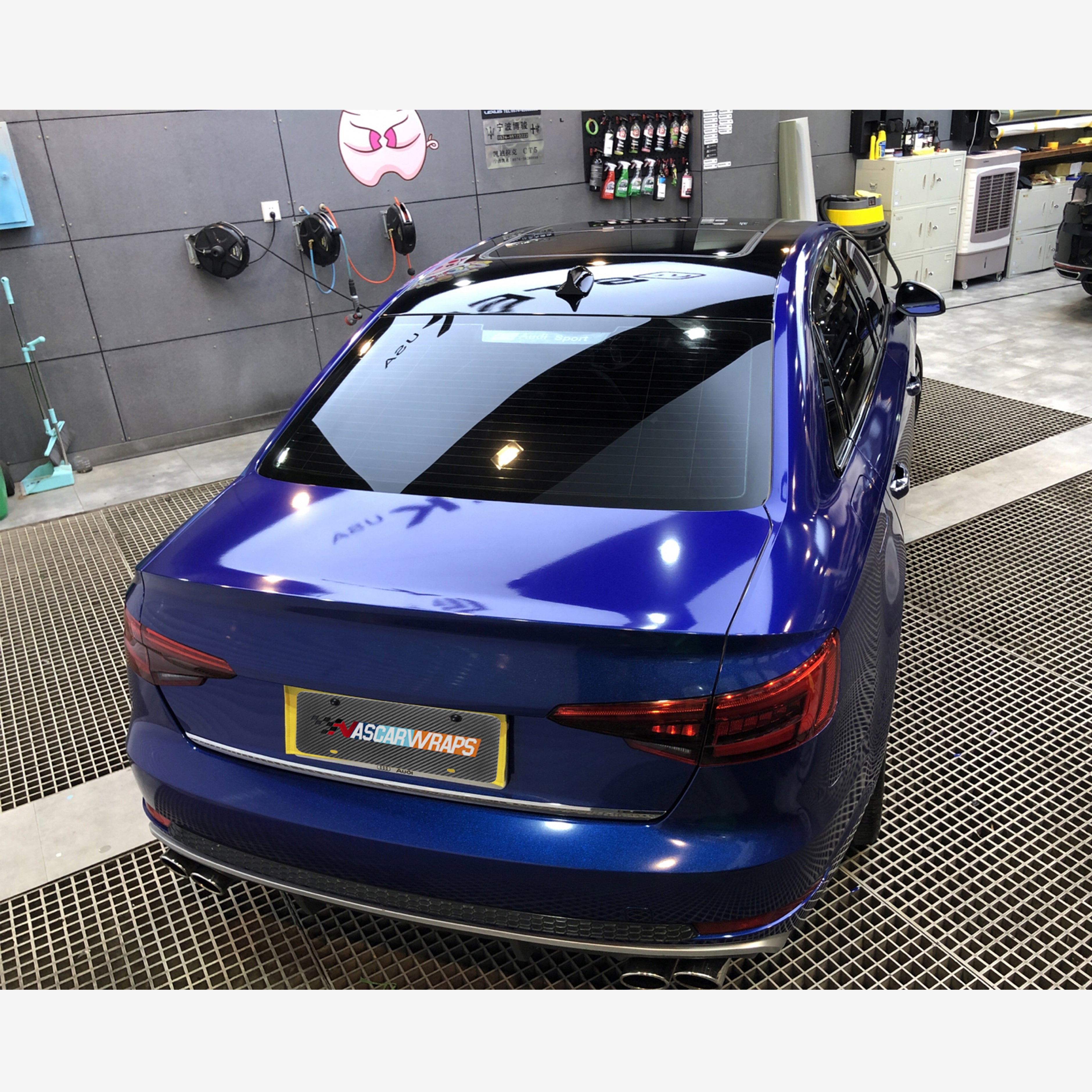 Audi RS4 Gloss Metallic Deep Blue Wrap 2023 02