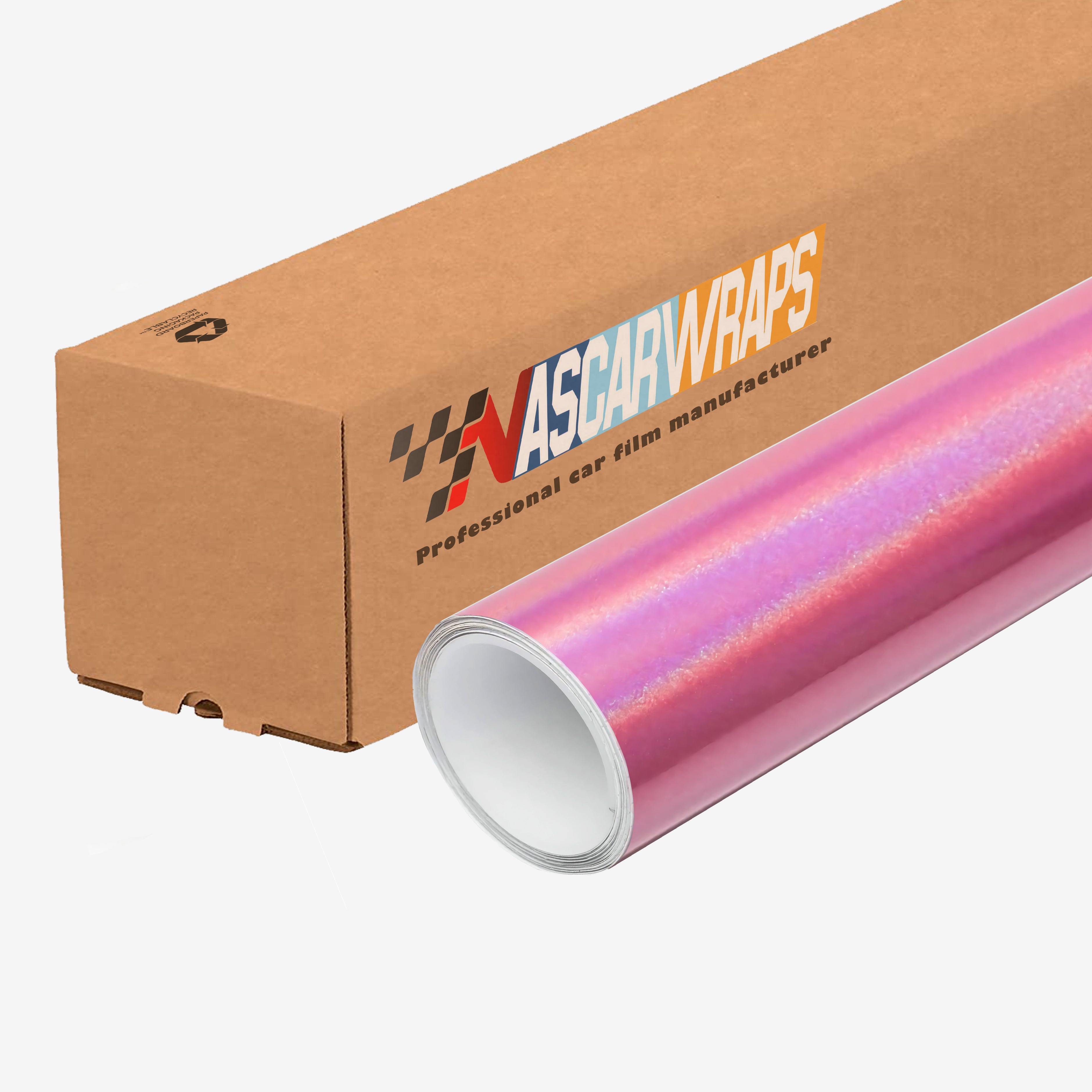 Rainbow Laser Chameleon Gloss Pink Vinyl Wrap 2023 3