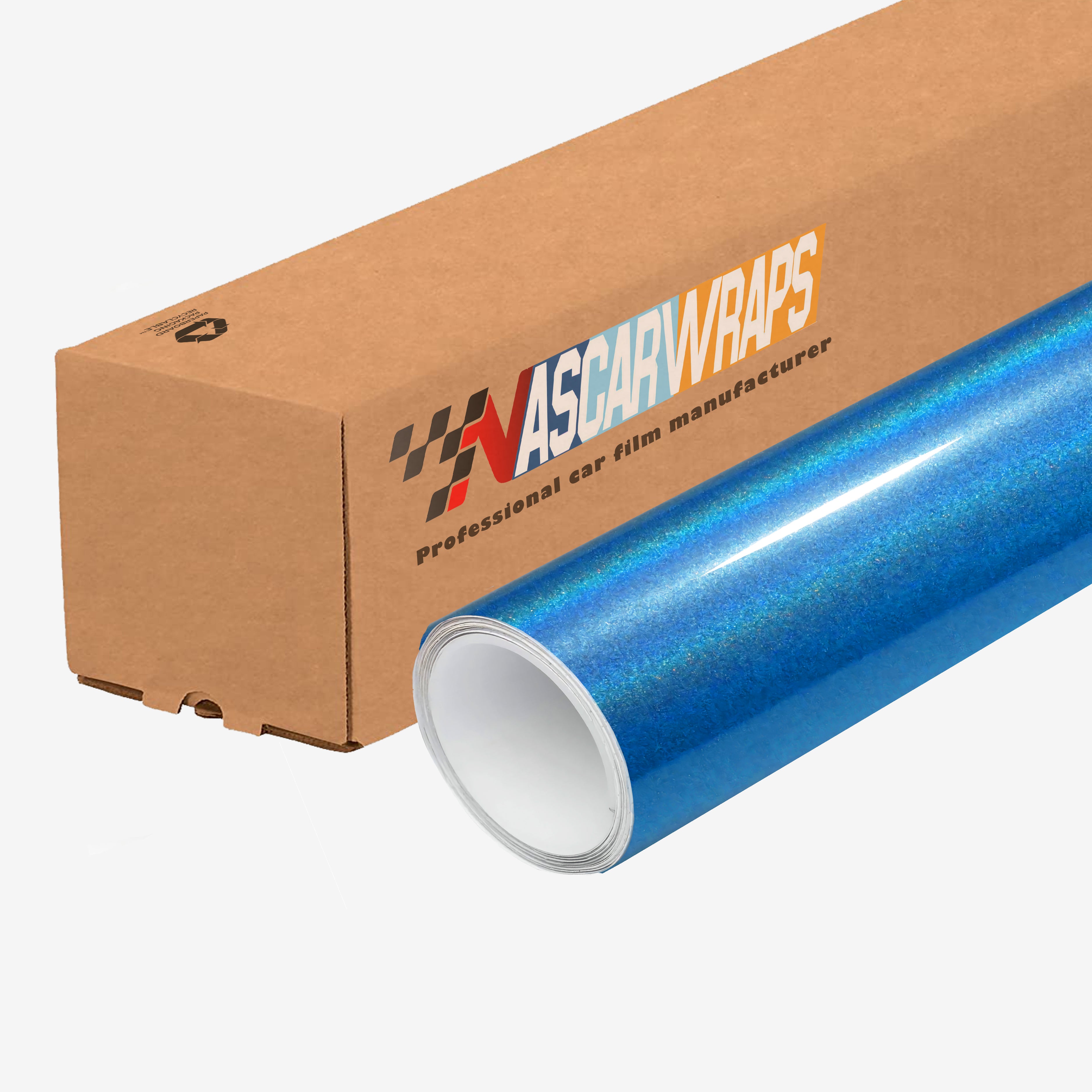 Gloss Rainbow Metallic Blue Vehicle Wrap 202303