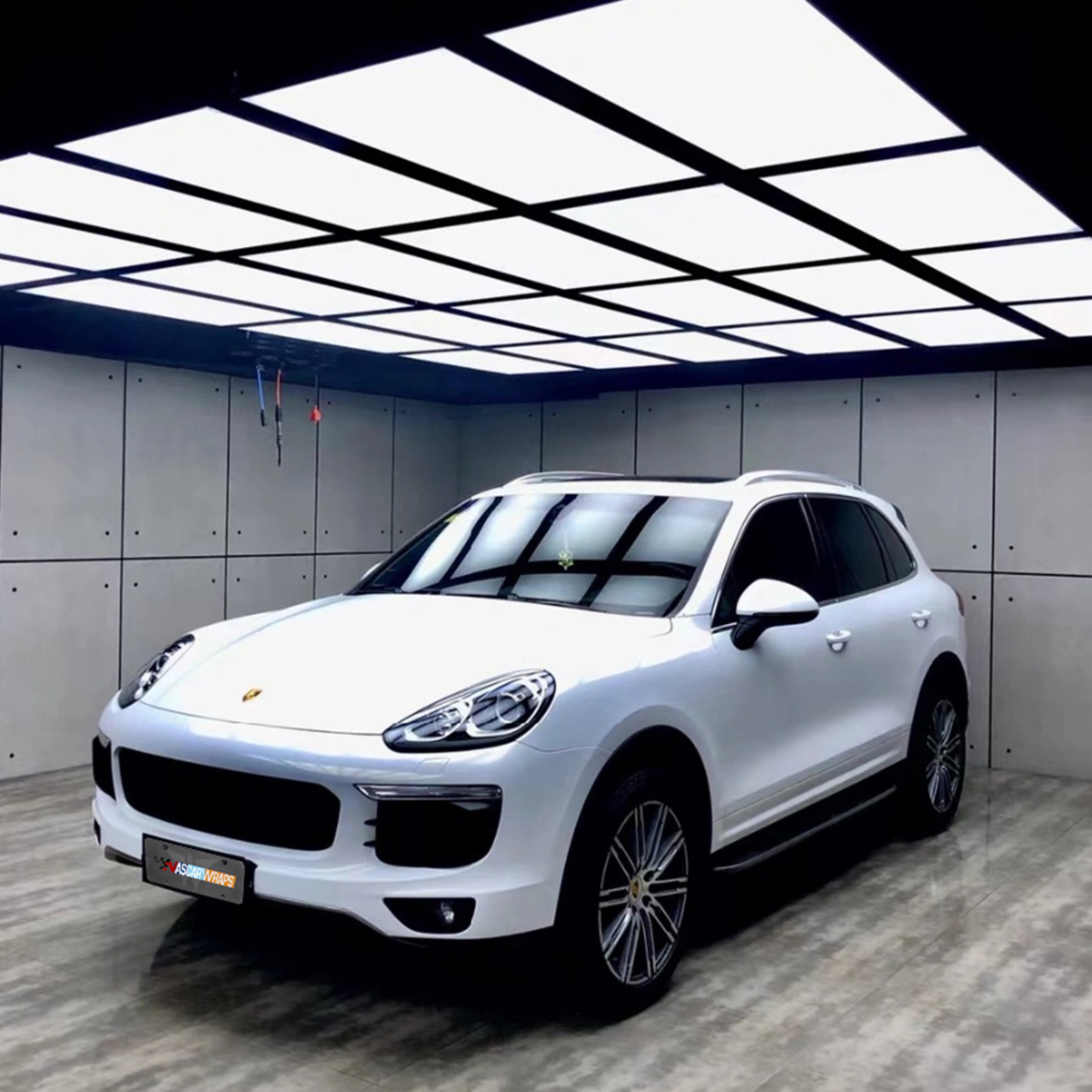 gloss diamond white gold vinyl wraps 2023002