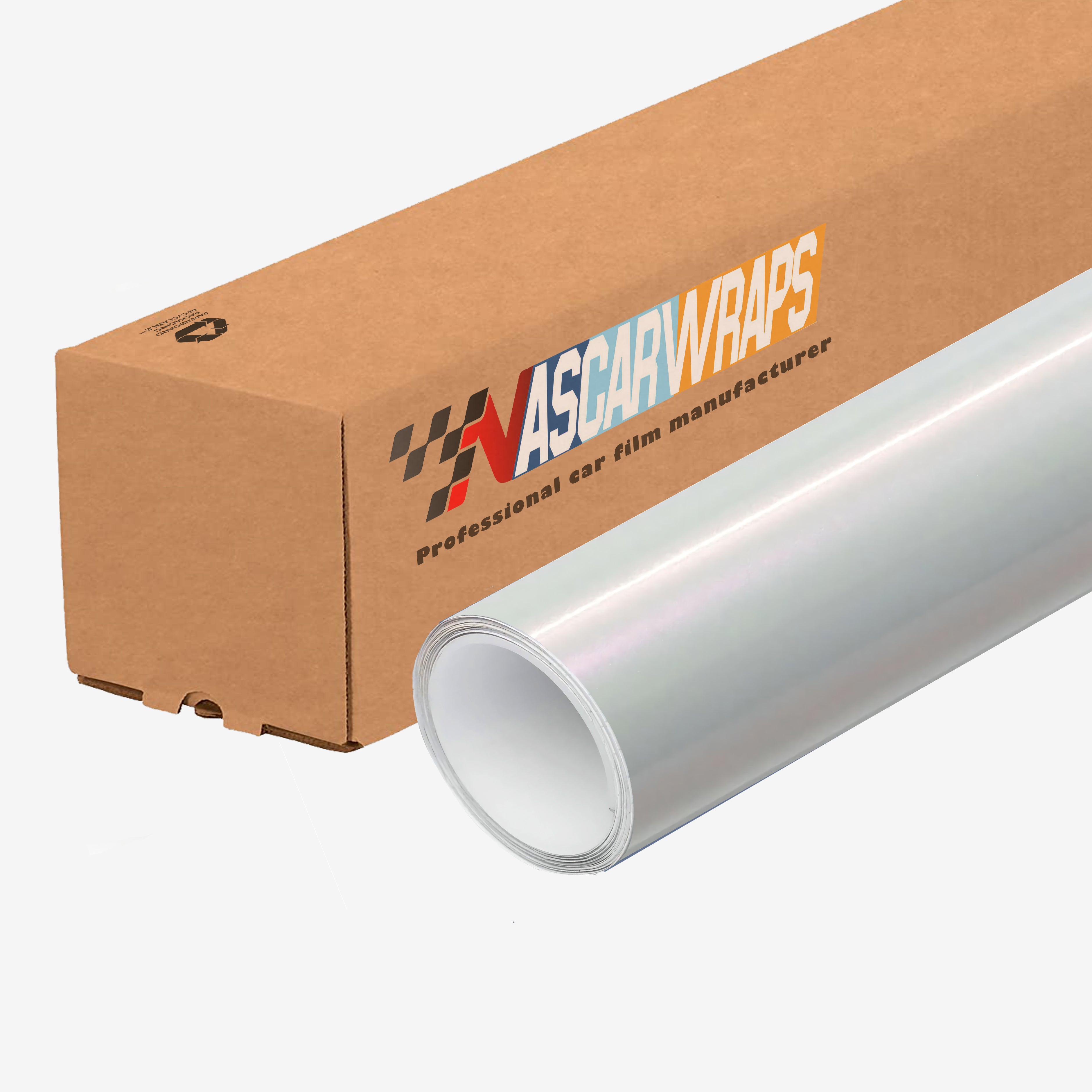 gloss diamond white pink pearl vinyl wrap 2023003