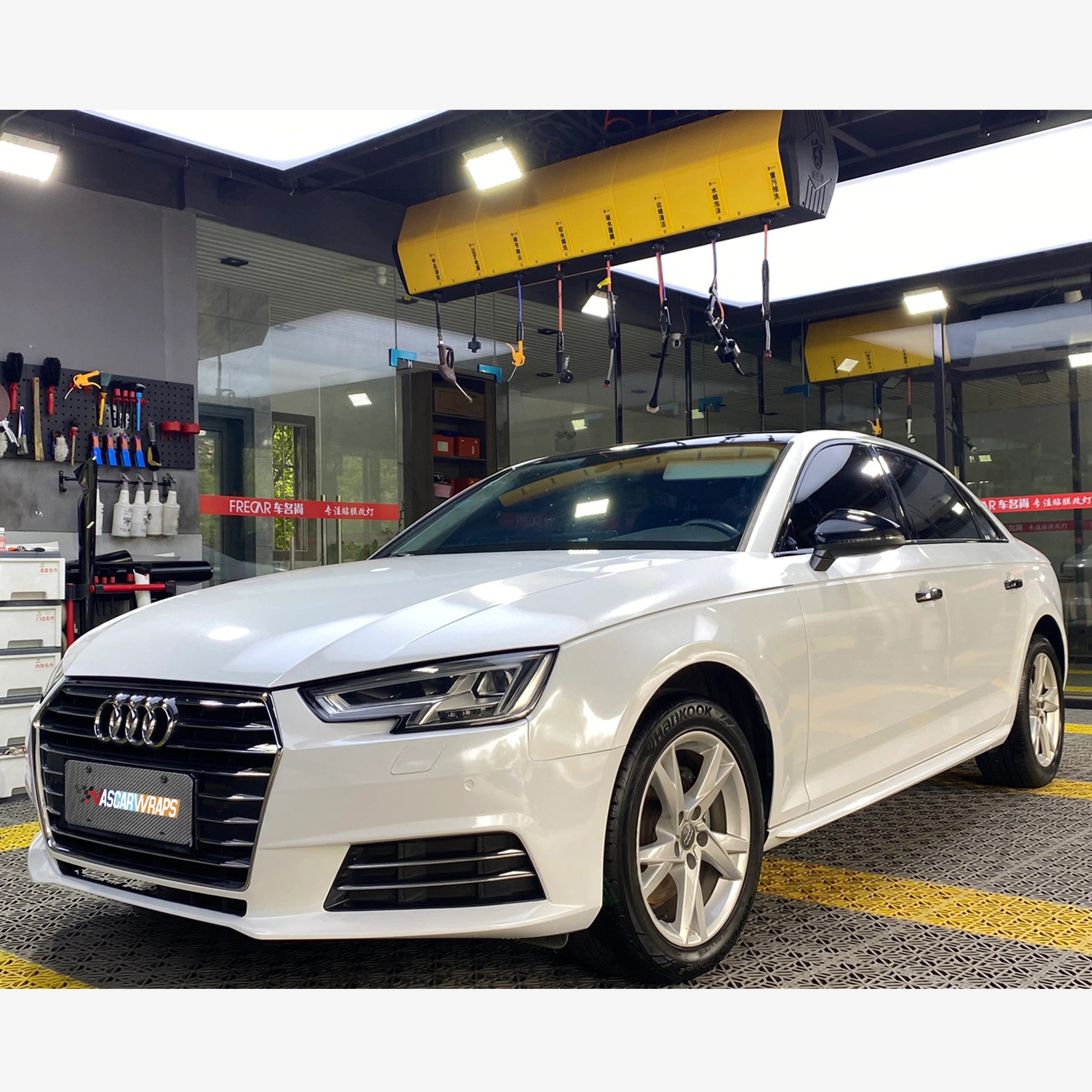 gloss White Diamond Vinyl Wrap 202302