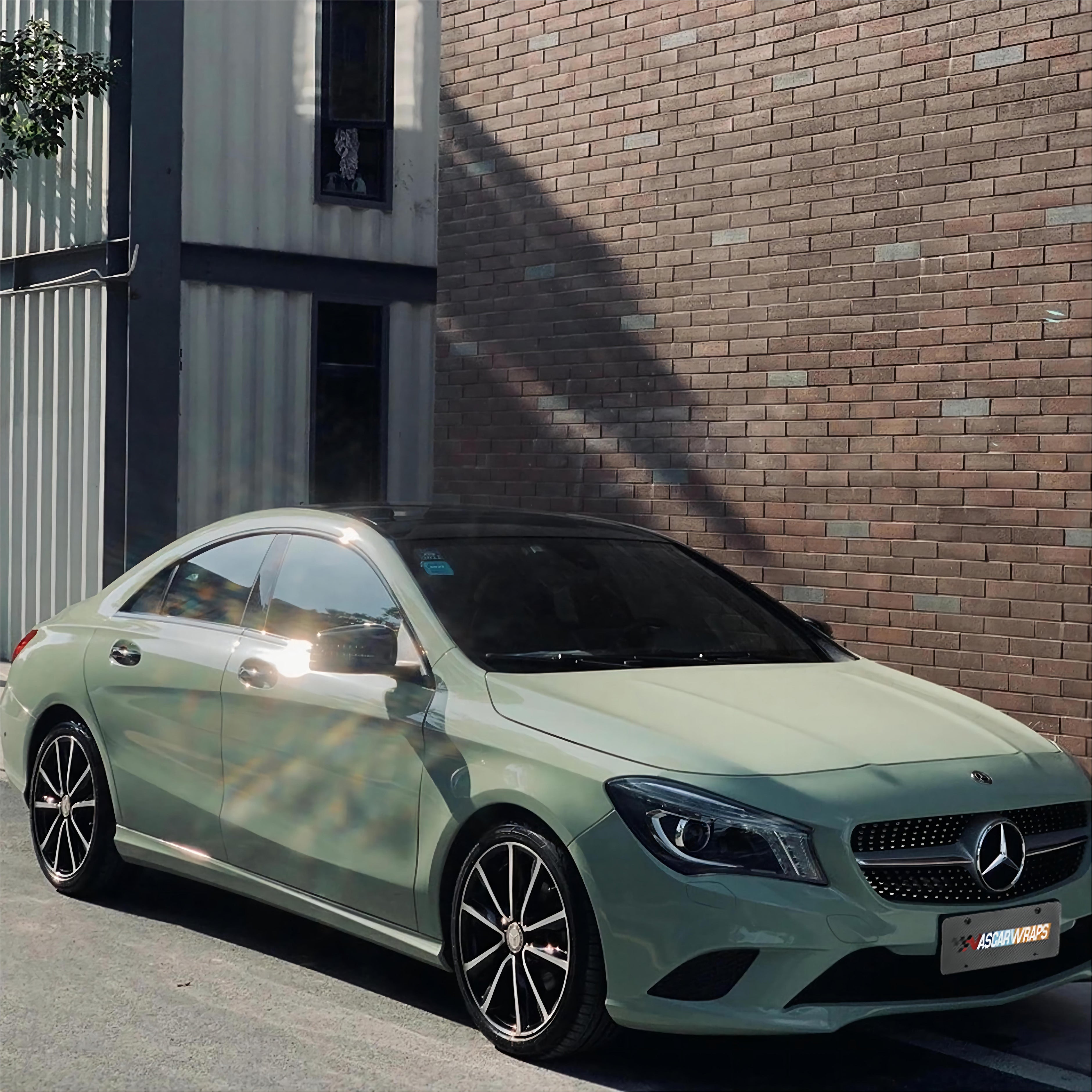 Khaki Green High Gloss Vinyl Wrap 02
