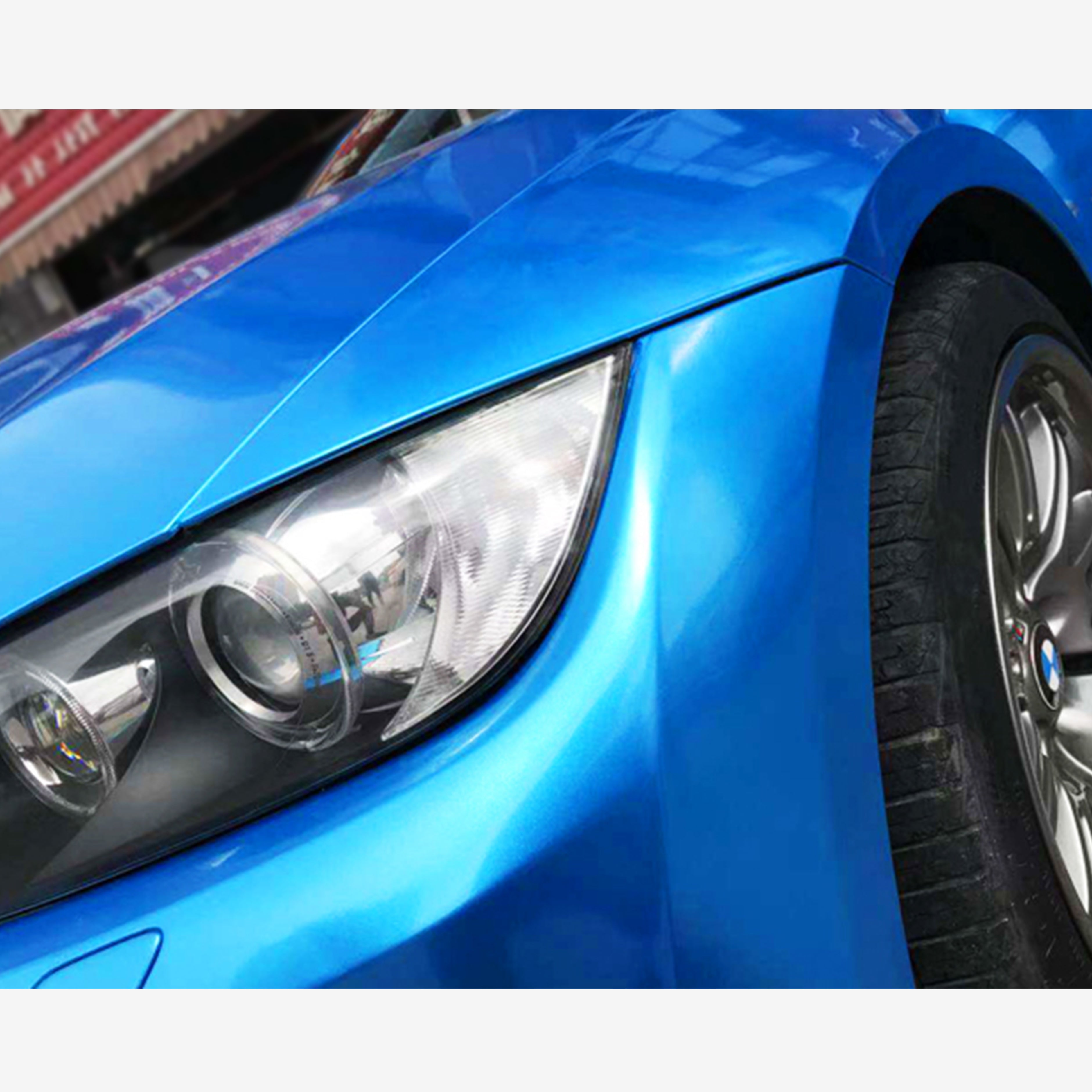 High Gloss Metallic Ocean Blue Vinyl Wrap For Sale